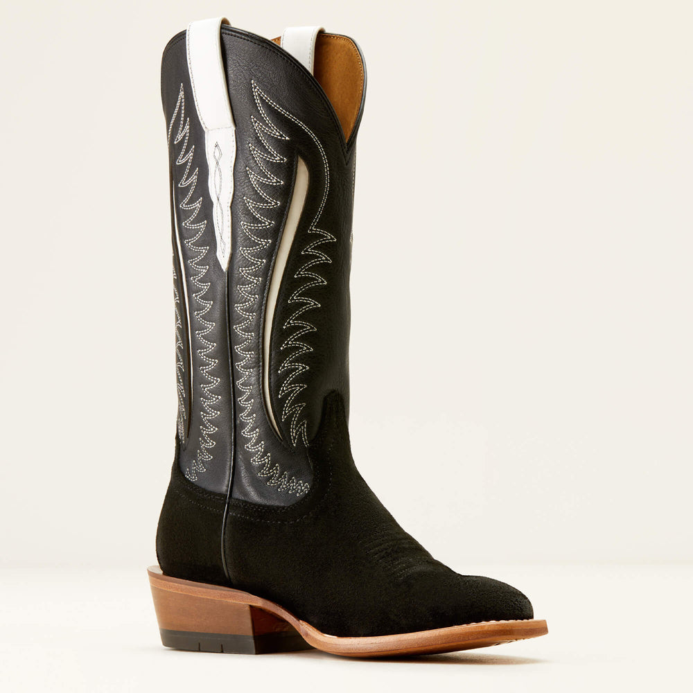 Futurity Limited Western Boot Women - BLACK ROUGHOUT/INK WELL