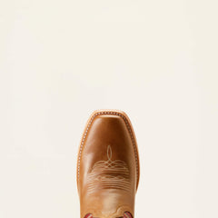 Futurity Fort Worth Narrow Cutter Toe Western Boot Women - DULCE DE LECHE/BOLERO RED