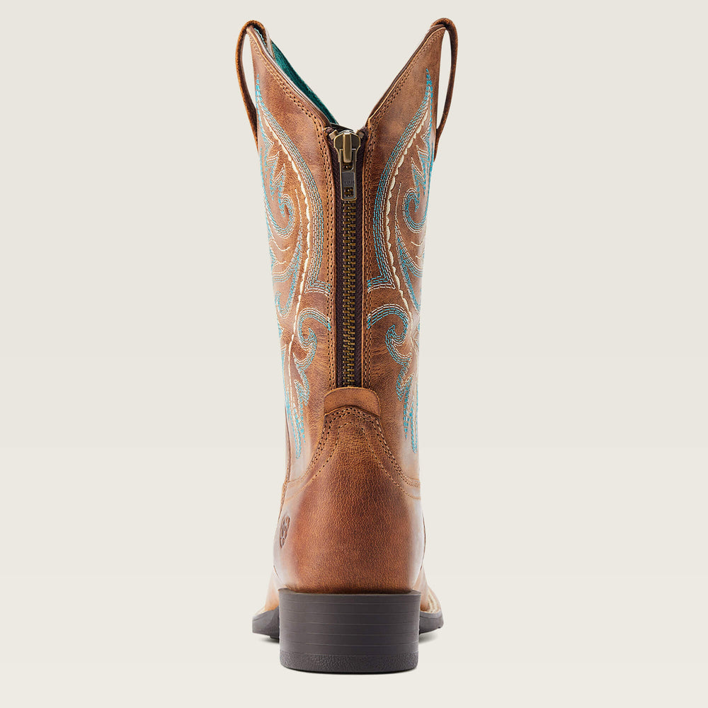 Round Up Back Zip Western Boot Women - DESERT SAND