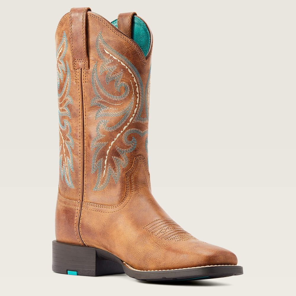 Round Up Back Zip Western Boot Women - DESERT SAND