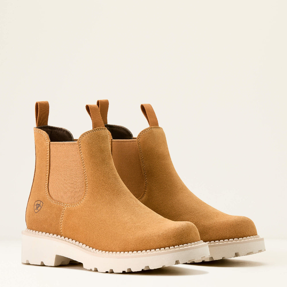 Fatbaby Chelsea Western Boot Women - WHEAT SUEDE