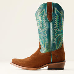 Futurity Flash K Toe Western Boot Women - GLAZED GINGER/NIGHT VISION
