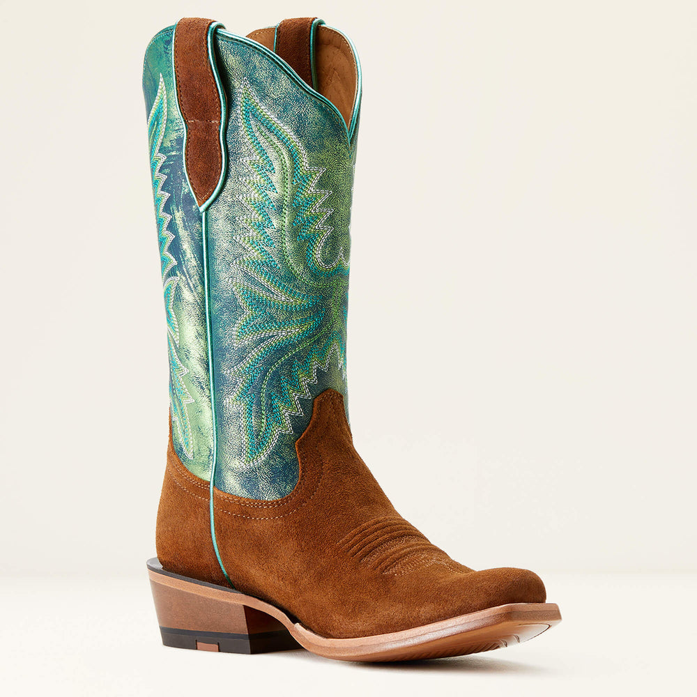 Futurity Flash K Toe Western Boot Women - GLAZED GINGER/NIGHT VISION