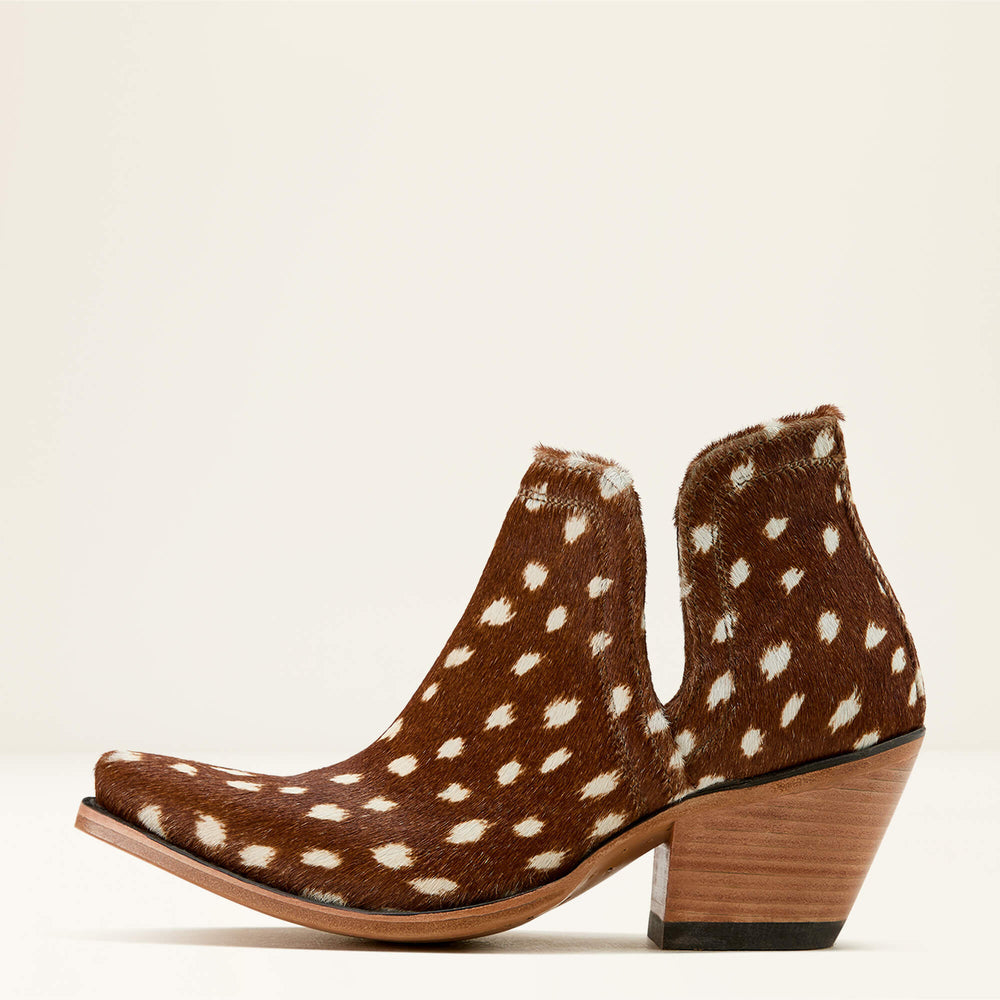 Dixon X Toe Western Boot Women - HAIR ON DEER PRINT