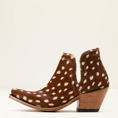 Dixon X Toe Western Boot Women - HAIR ON DEER PRINT