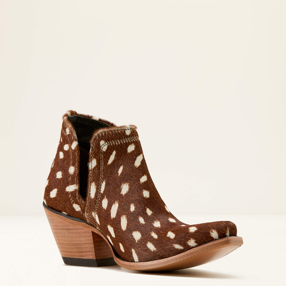 Dixon X Toe Western Boot Women - HAIR ON DEER PRINT
