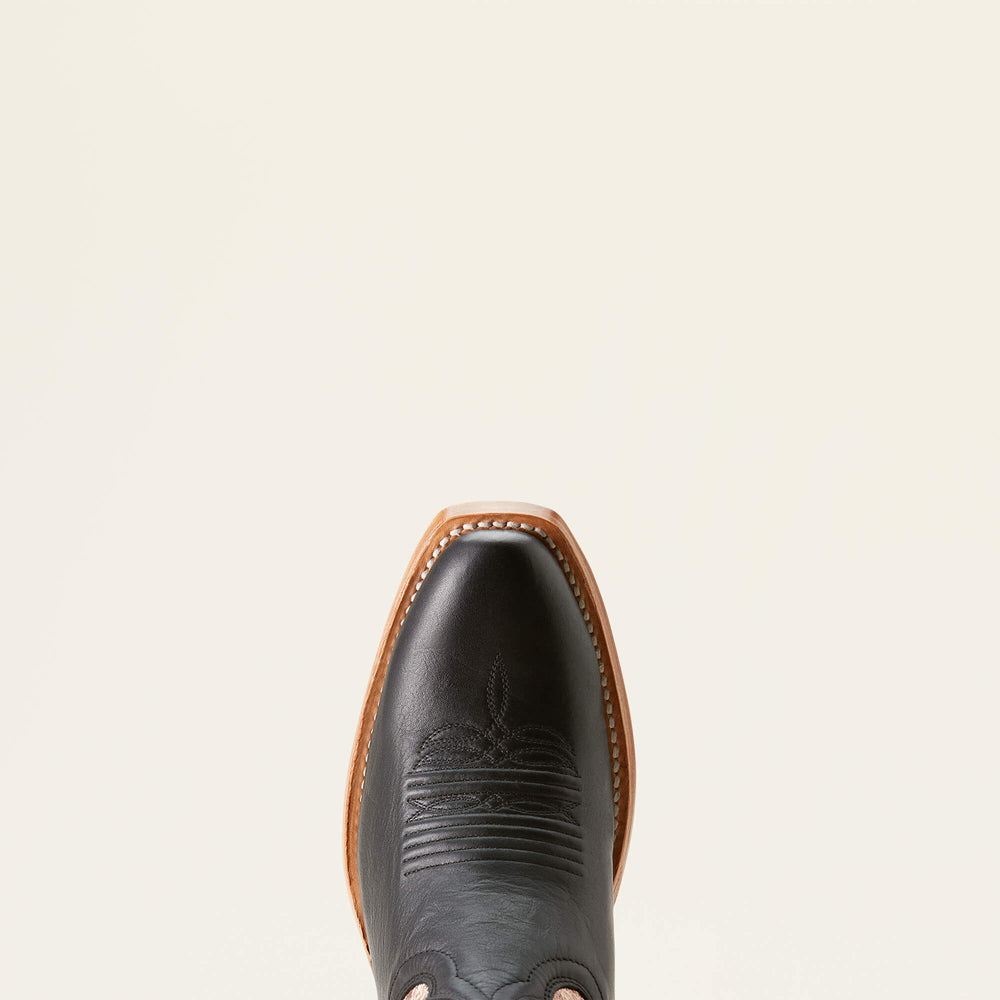 Futurity Flash K Toe Western Boot Women - MIDNIGHT BLACK/ROSE GOLD SHINE