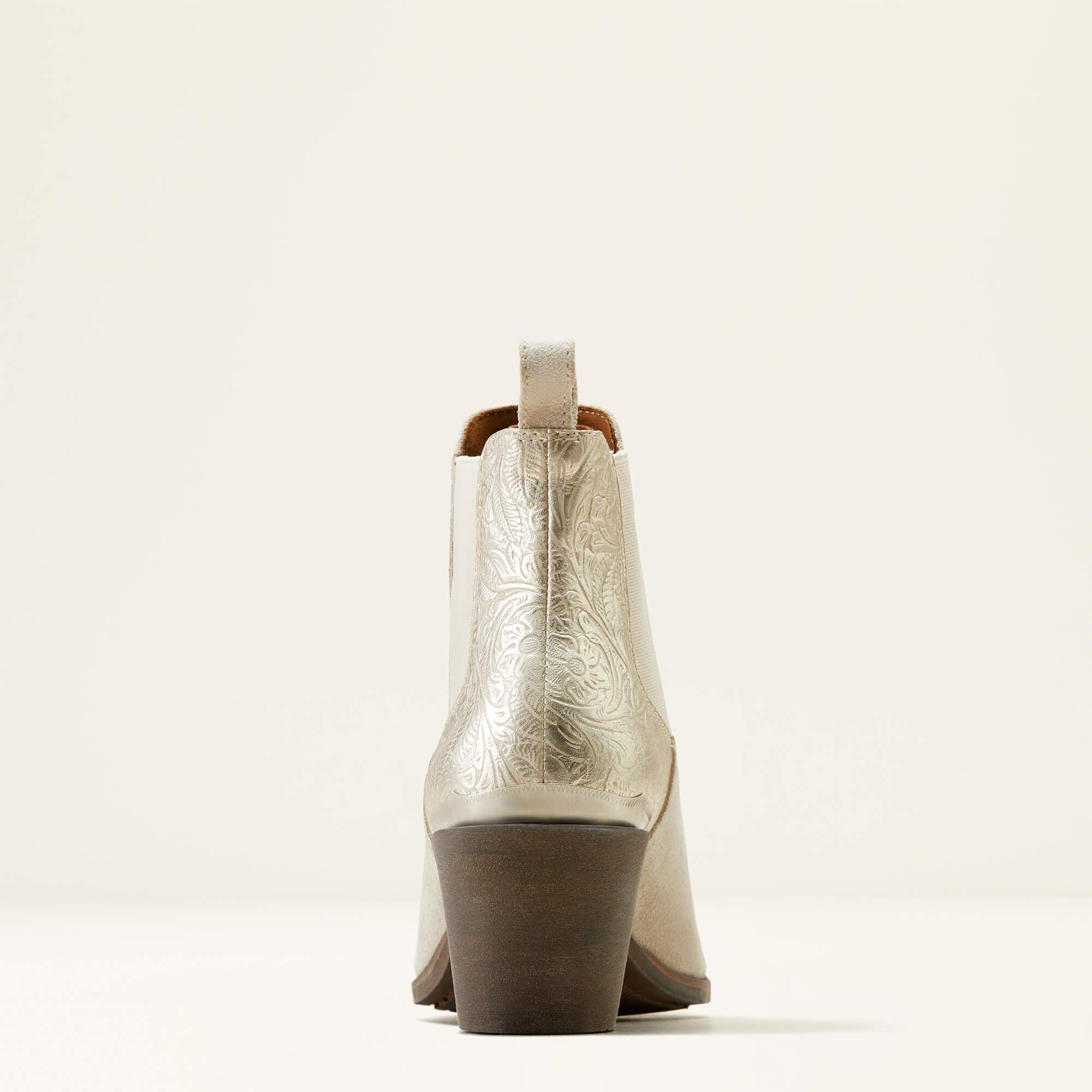 Bradley Western Boot Women - CLOUD WHITE SUEDE/EMBOSSED PEARL