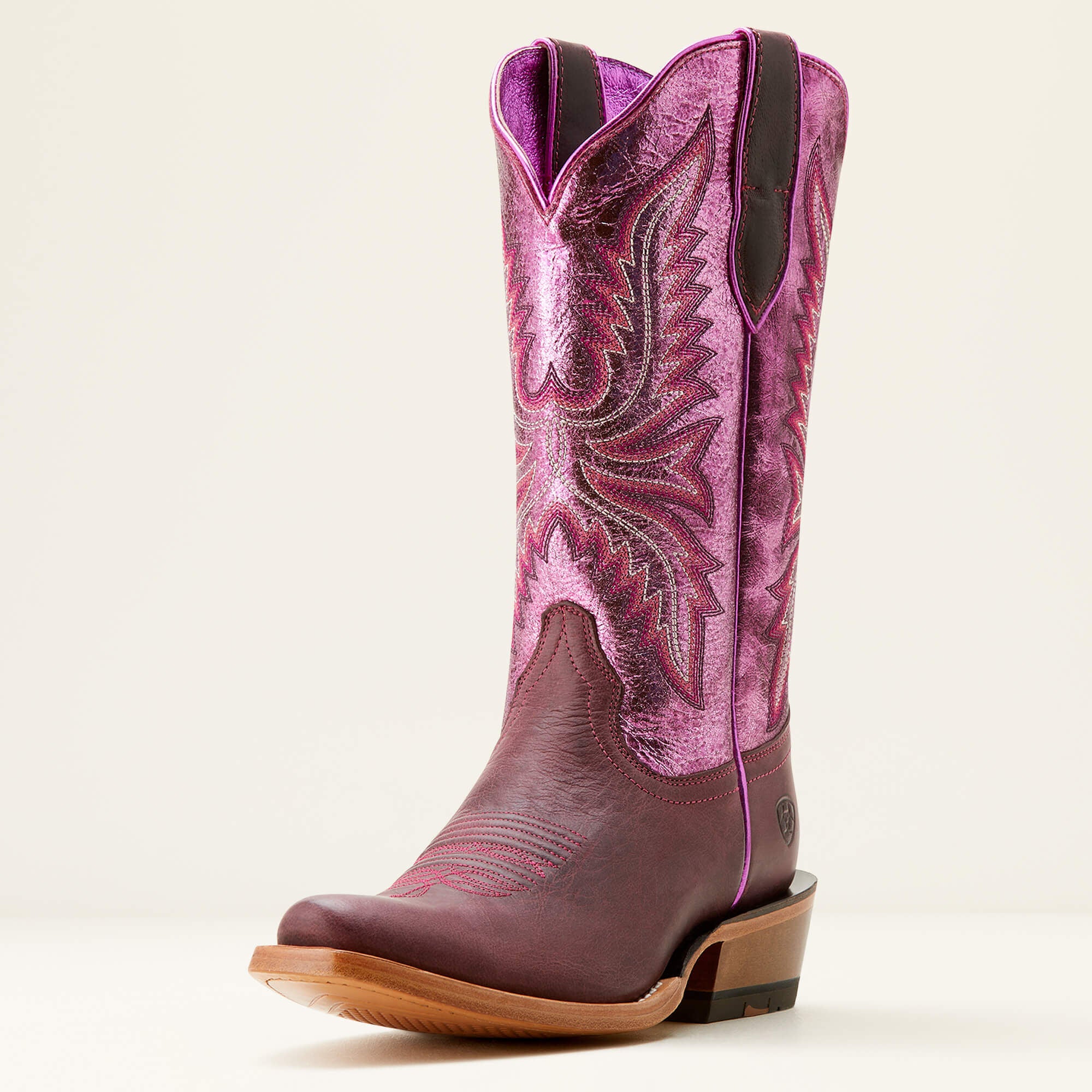 Futurity Flash K Toe Western Boot Women - CRIMSON GRAPE/MAGENTA SHINE