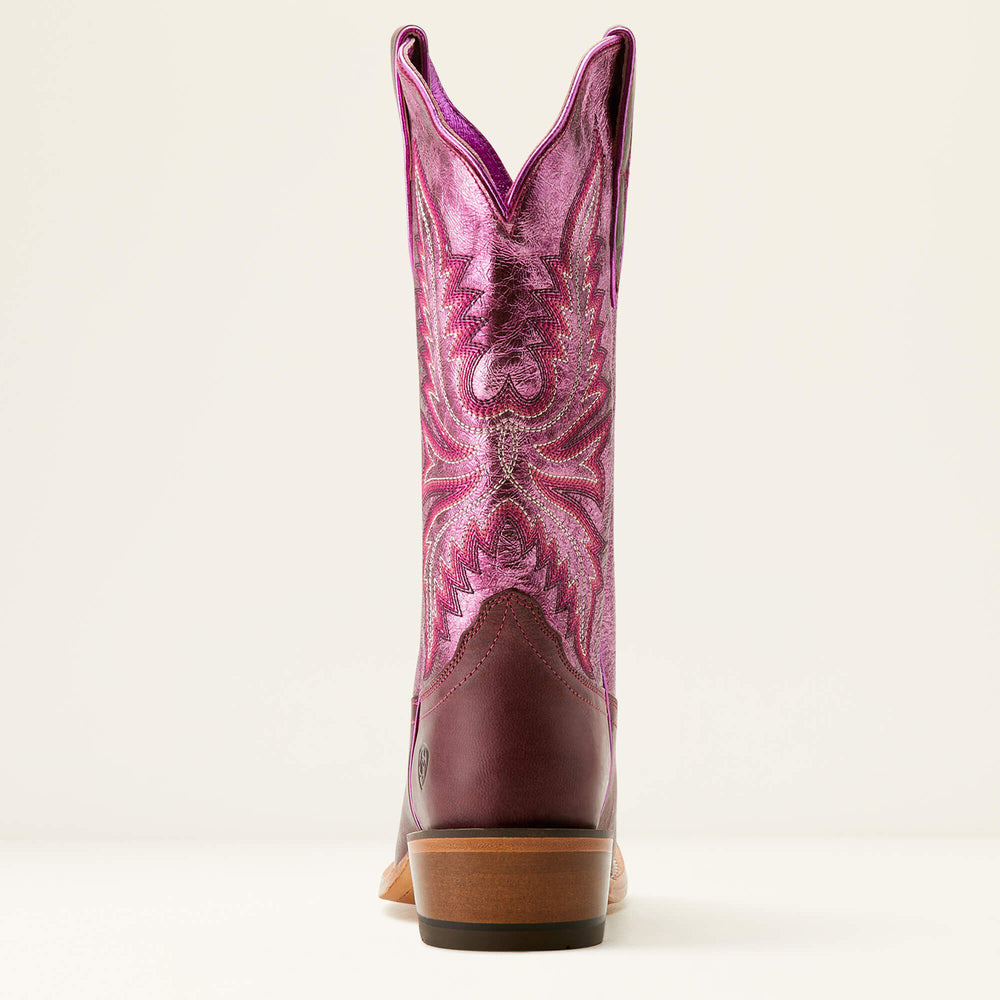 Futurity Flash K Toe Western Boot Women - CRIMSON GRAPE/MAGENTA SHINE