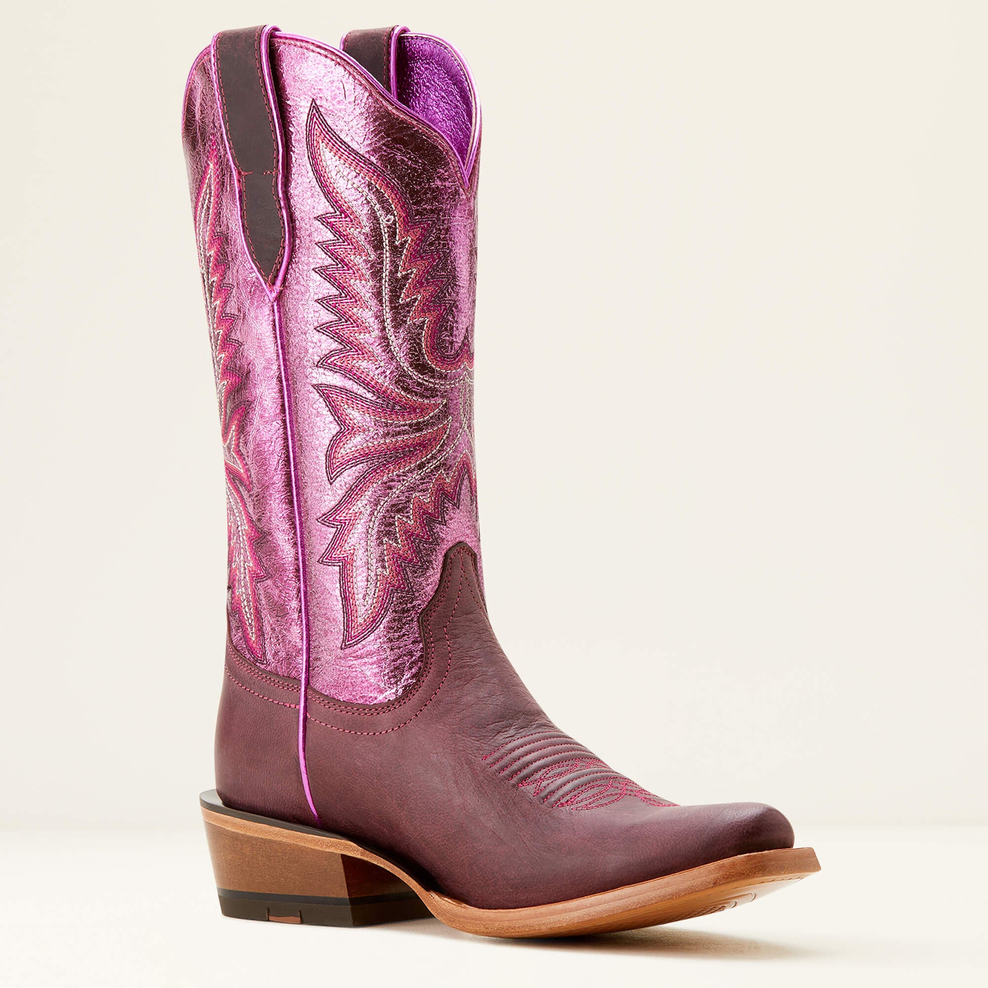 Futurity Flash K Toe Western Boot Women - CRIMSON GRAPE/MAGENTA SHINE
