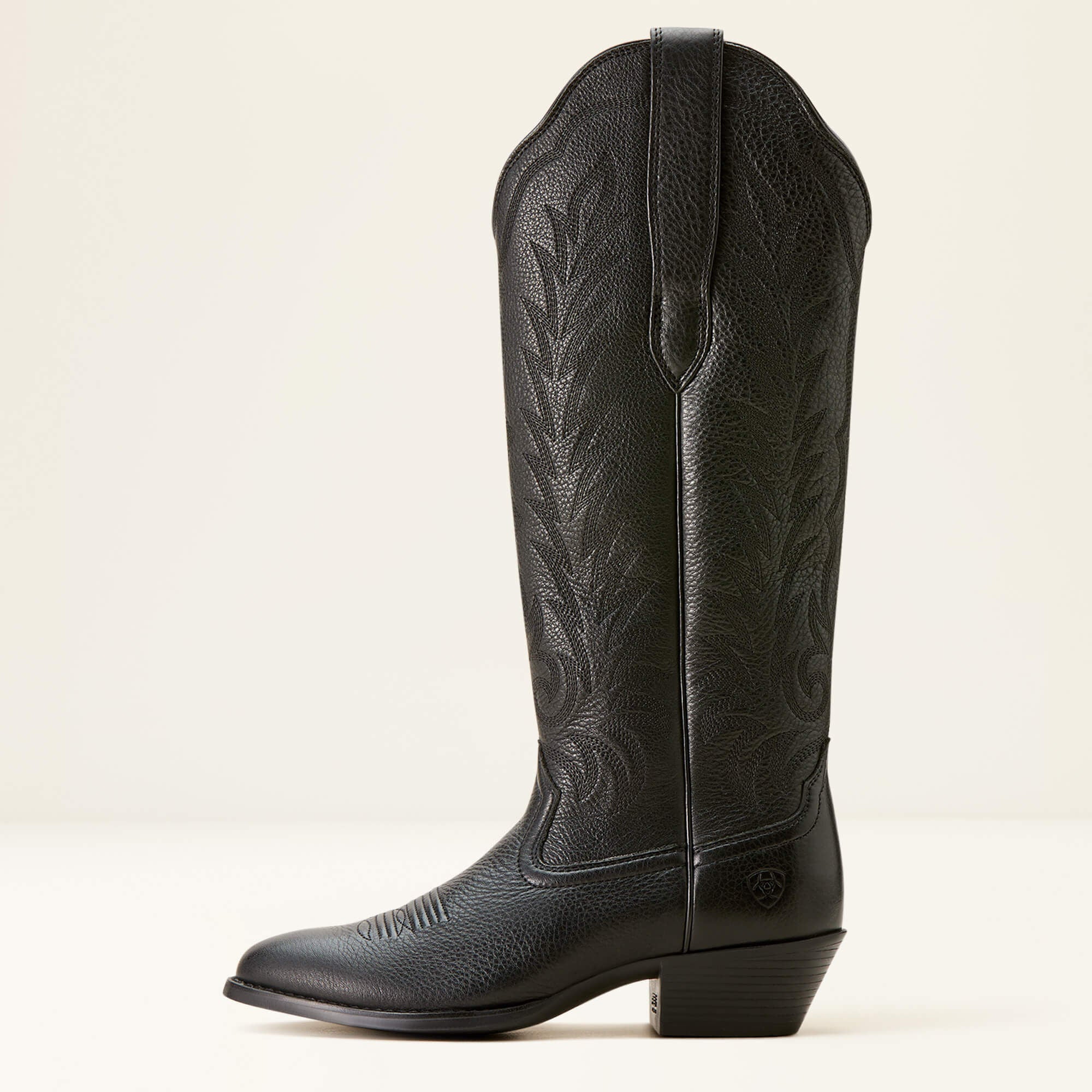 Heritage R Toe Tall Stretchfit Western Boot Women - BLACK DEERTAN