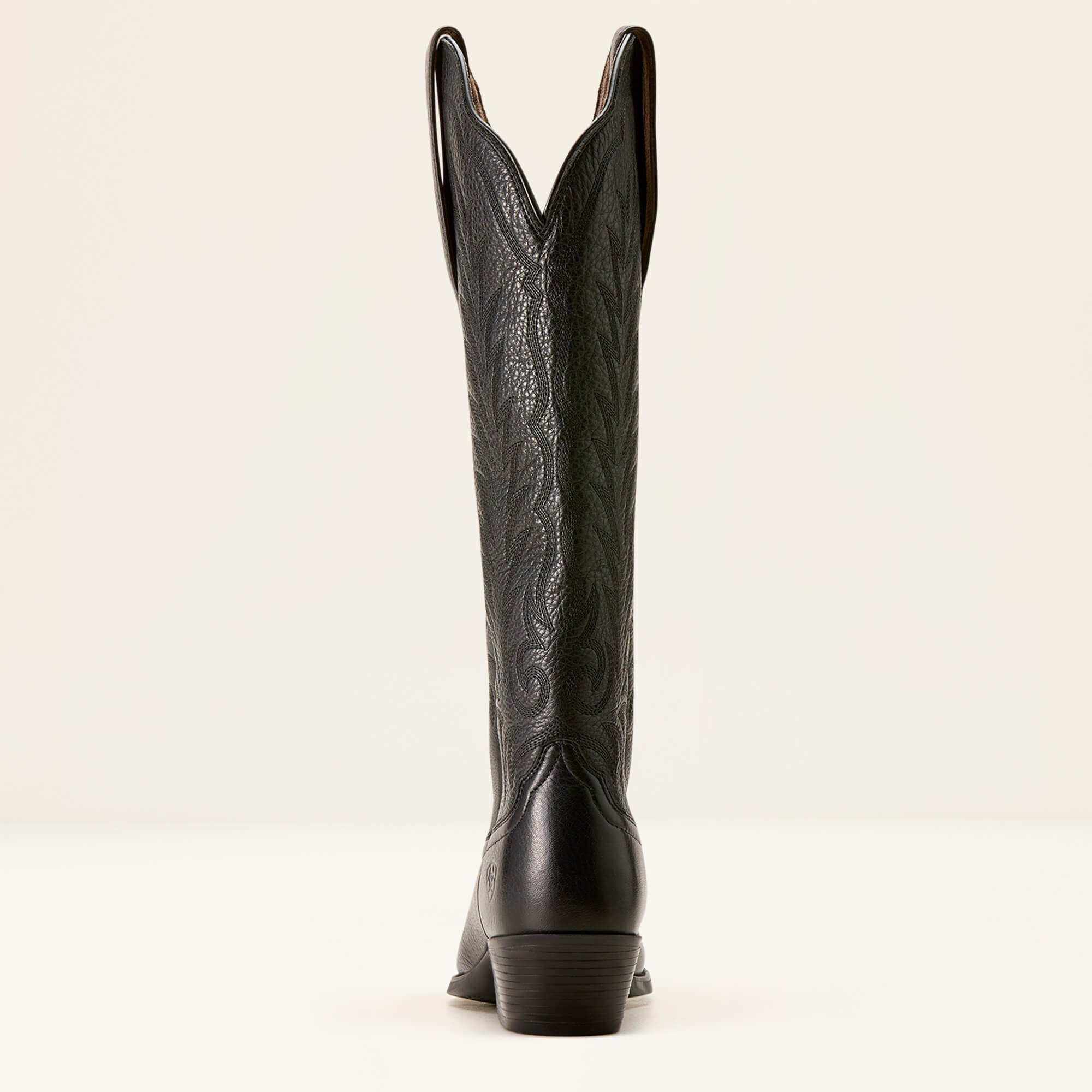Heritage R Toe Tall Stretchfit Western Boot Women - BLACK DEERTAN