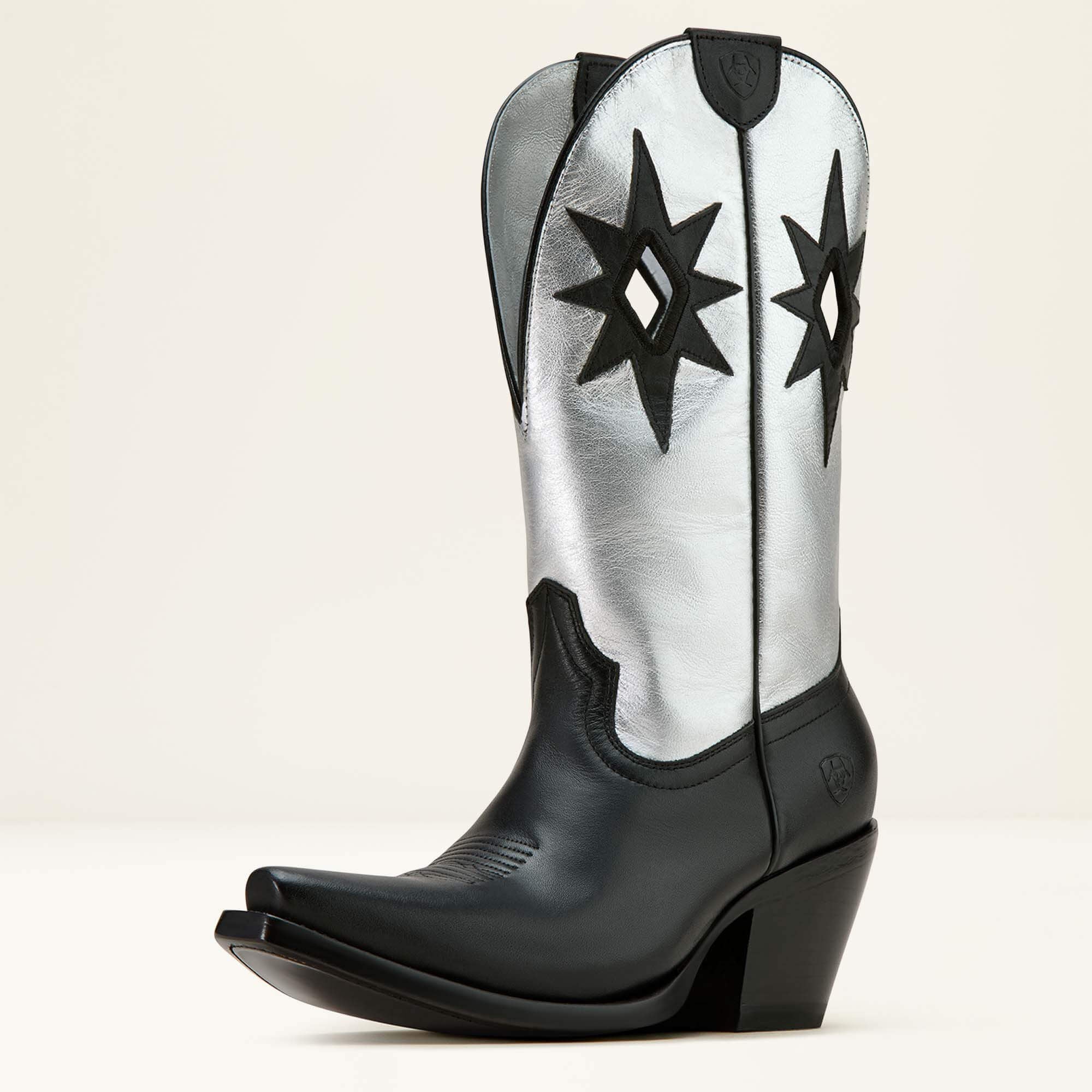Starlight X Toe Western Boot Women - OBSIDIAN/SHINY BUCKLE