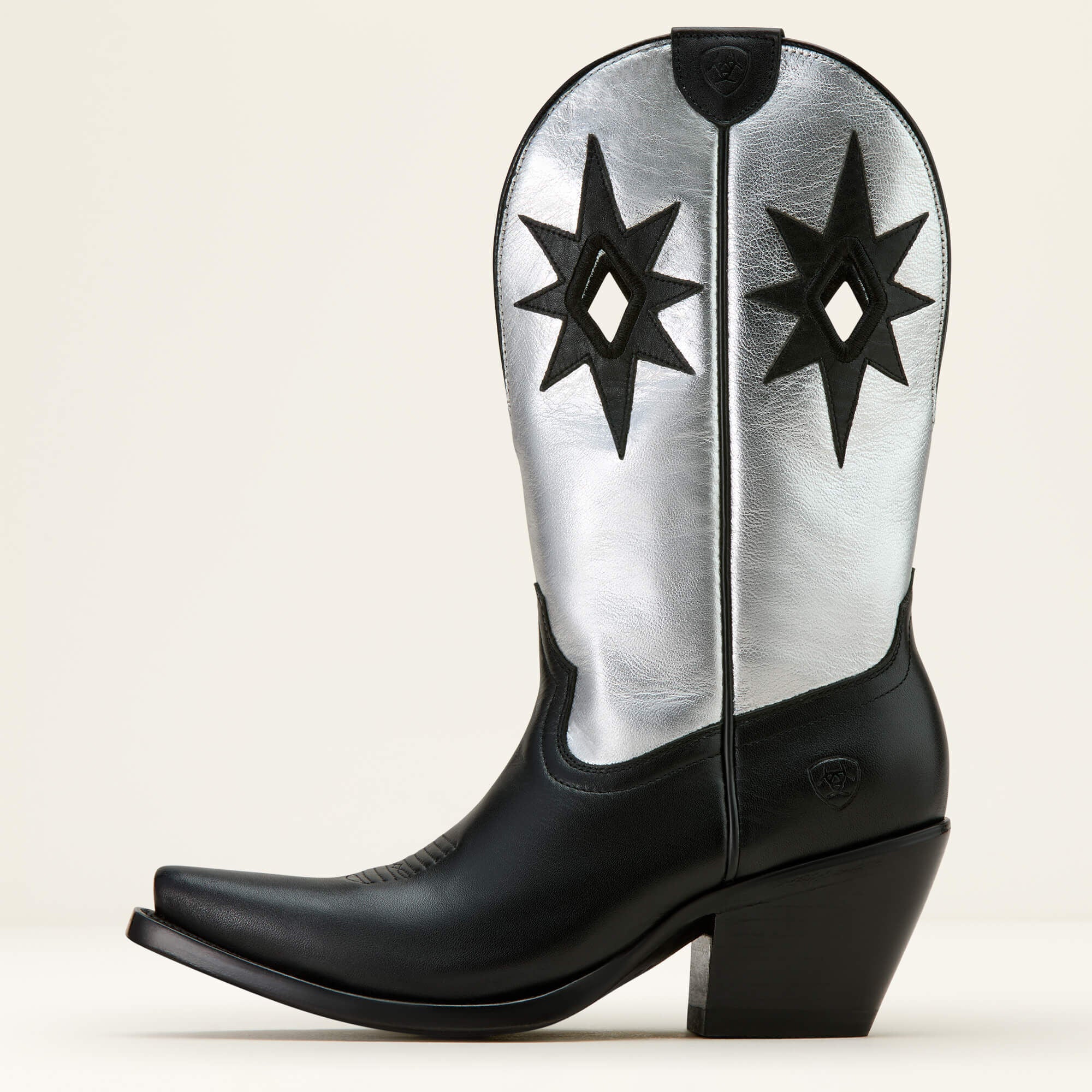 Starlight X Toe Western Boot Women - OBSIDIAN/SHINY BUCKLE