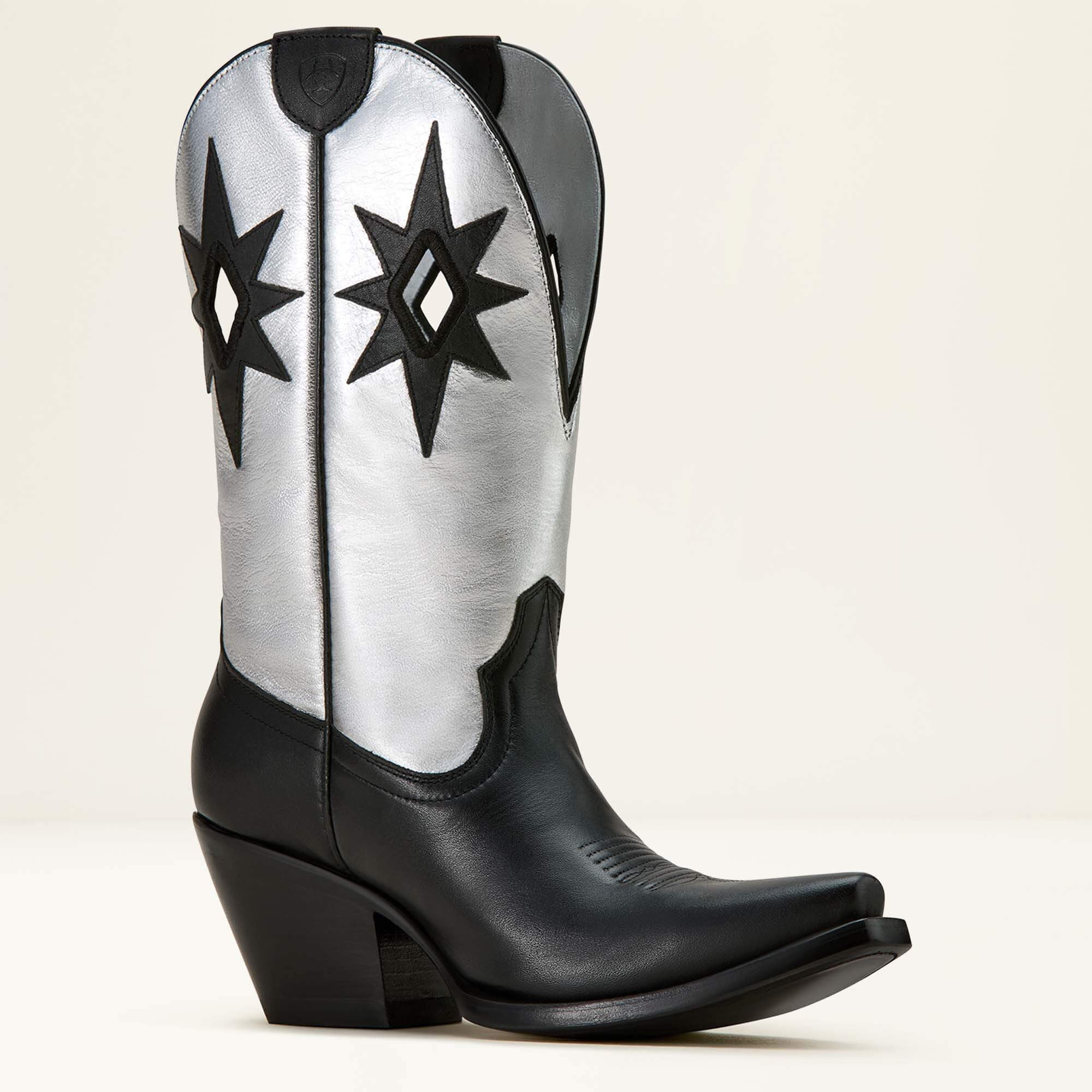 Starlight X Toe Western Boot Women - OBSIDIAN/SHINY BUCKLE