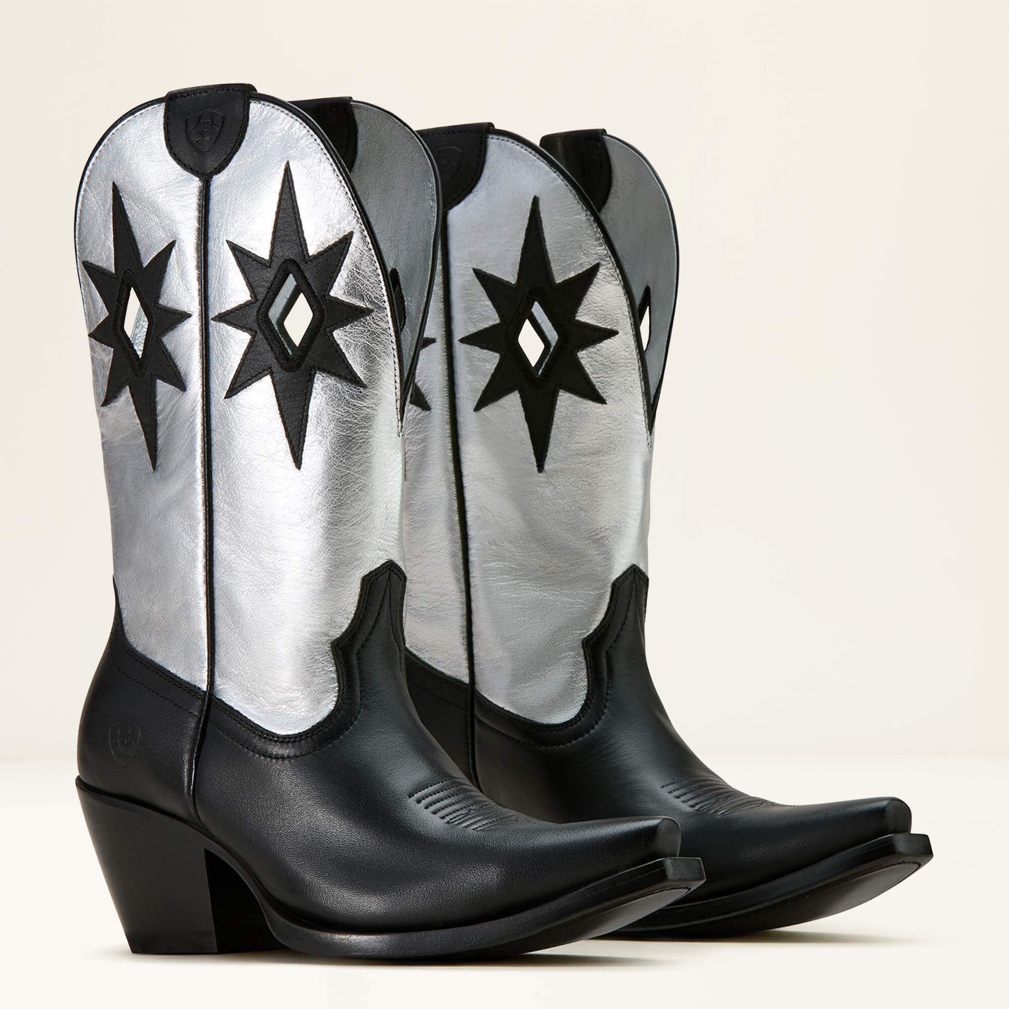 Starlight X Toe Western Boot Women - OBSIDIAN/SHINY BUCKLE
