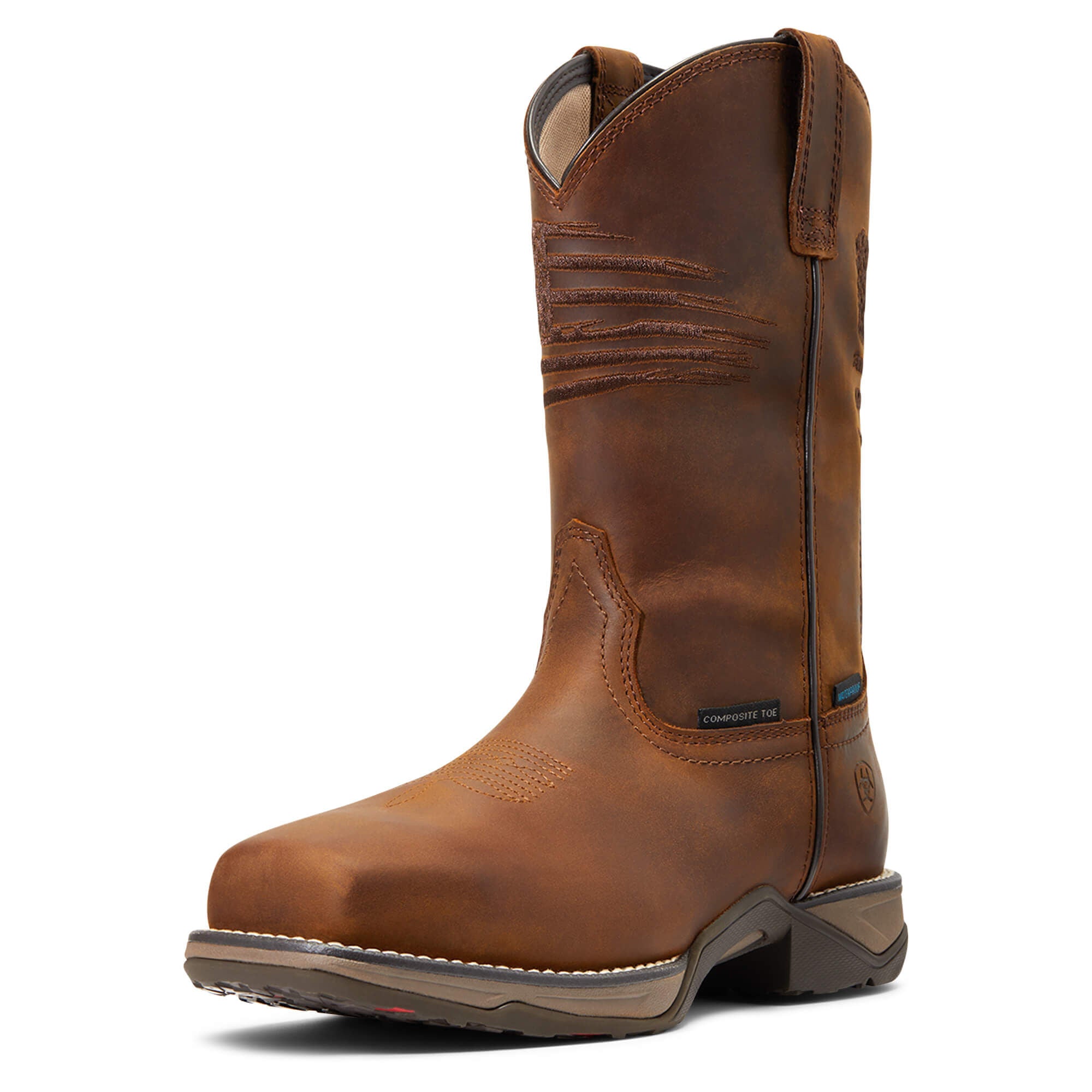 Anthem Patriot Waterproof Composite Toe Work Boot Women - DISTRESSED BROWN