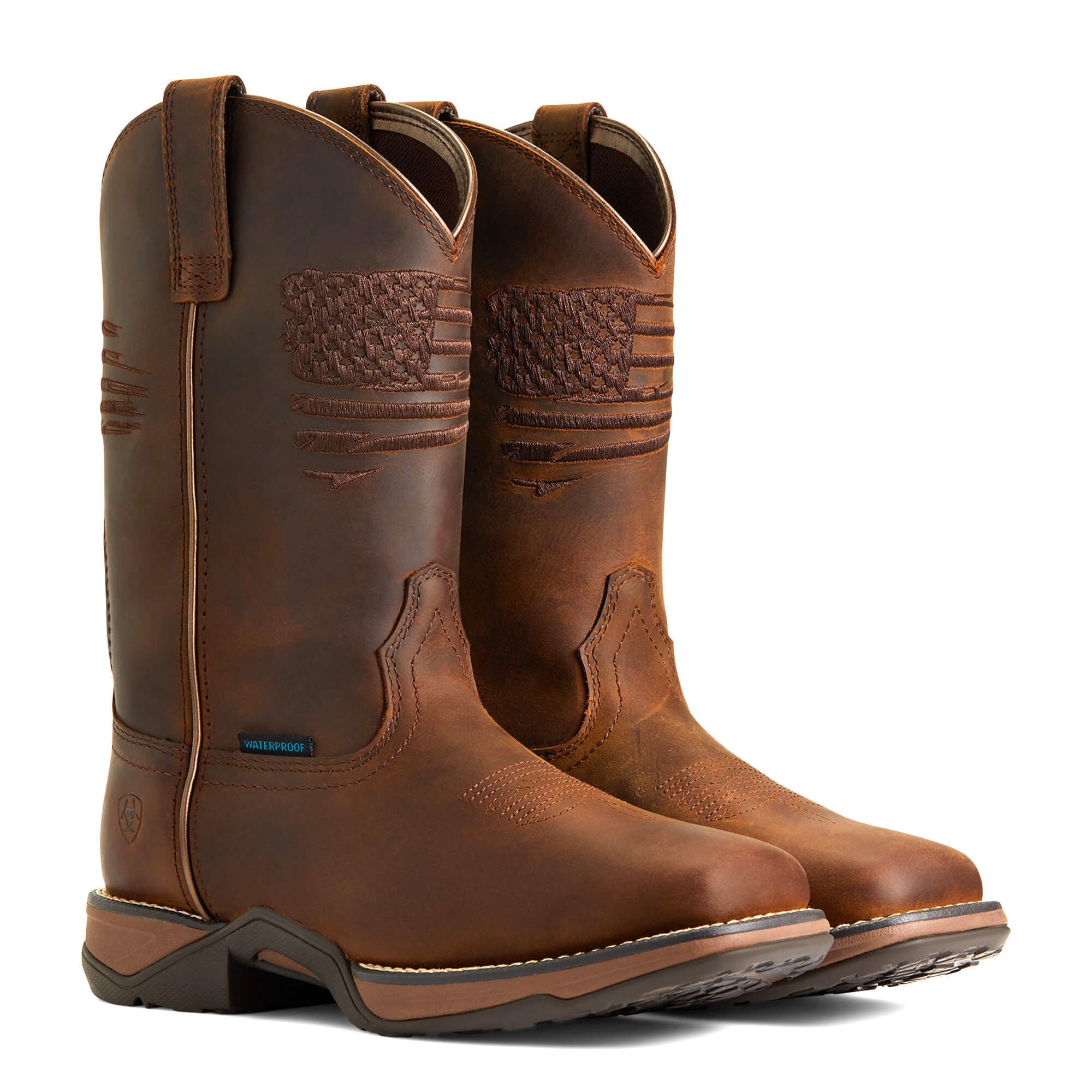 Anthem Patriot Waterproof Composite Toe Work Boot Women - DISTRESSED BROWN