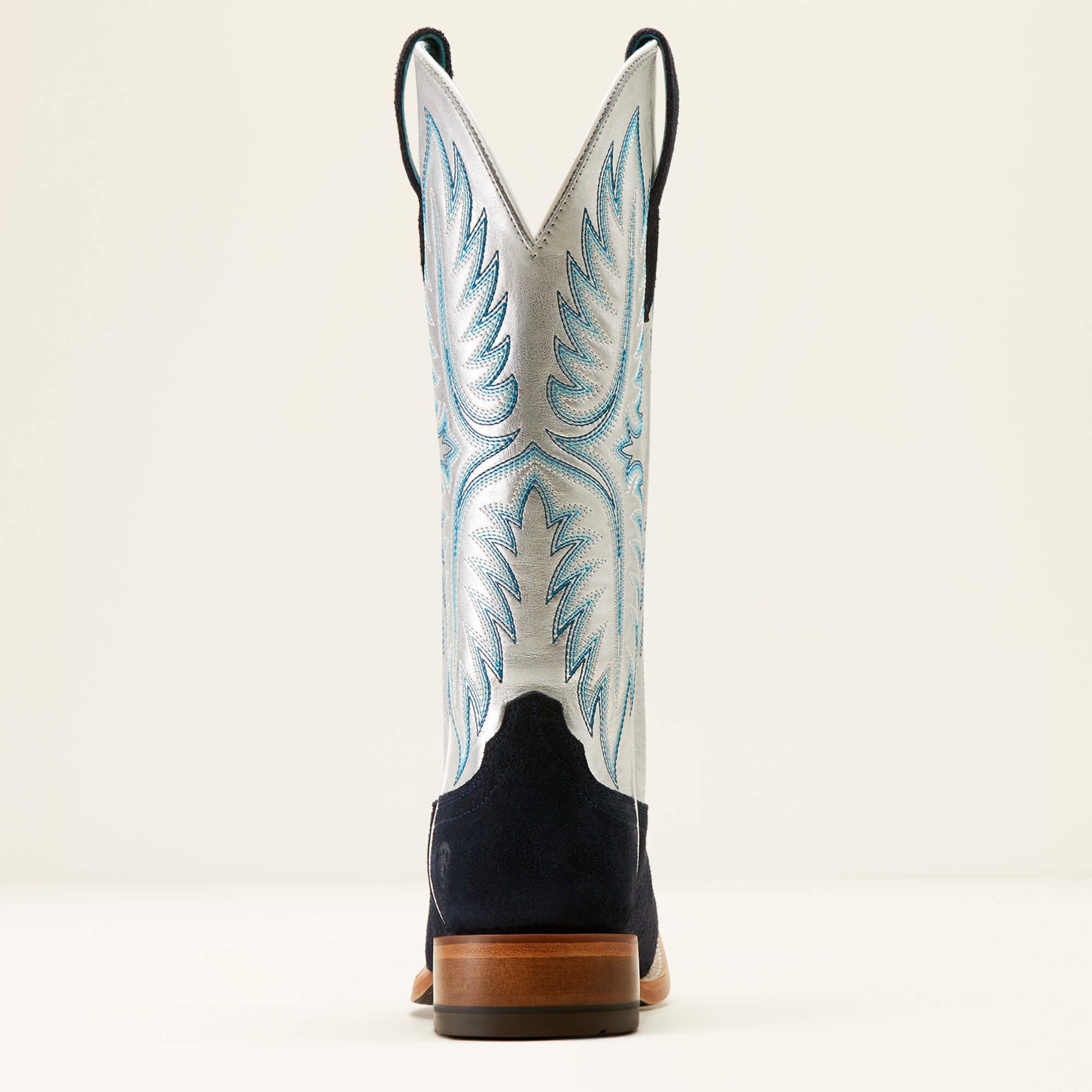 Frontier Calamity Jane Western Boot Women - POLO BLUE ROUGHOUT/ELECTRIC SILVER