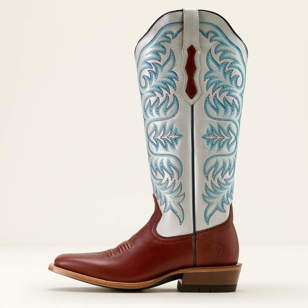 Futurity Blanche Western Boot Women - DARK COGNAC/PEARLY WHITE
