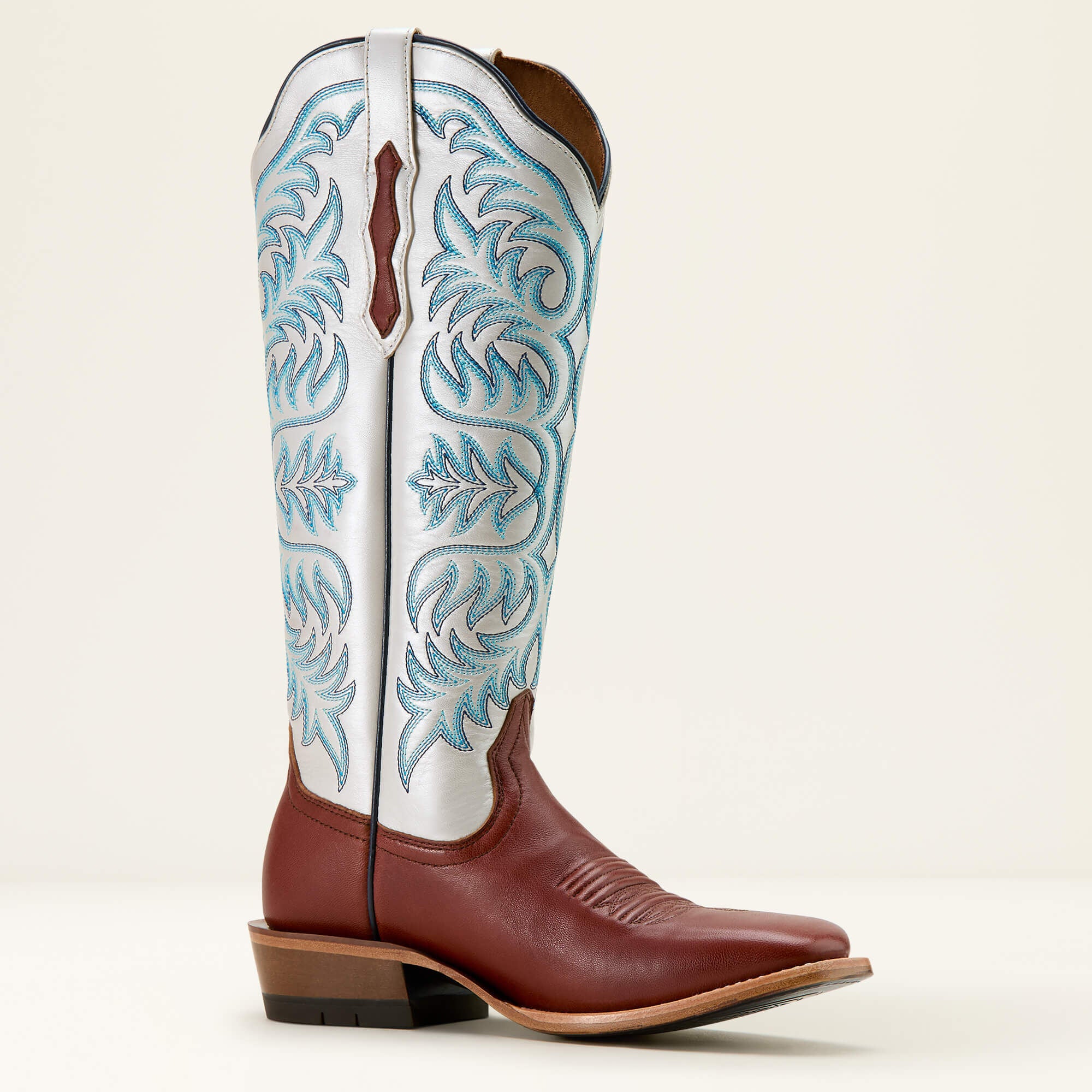 Futurity Blanche Western Boot Women - DARK COGNAC/PEARLY WHITE