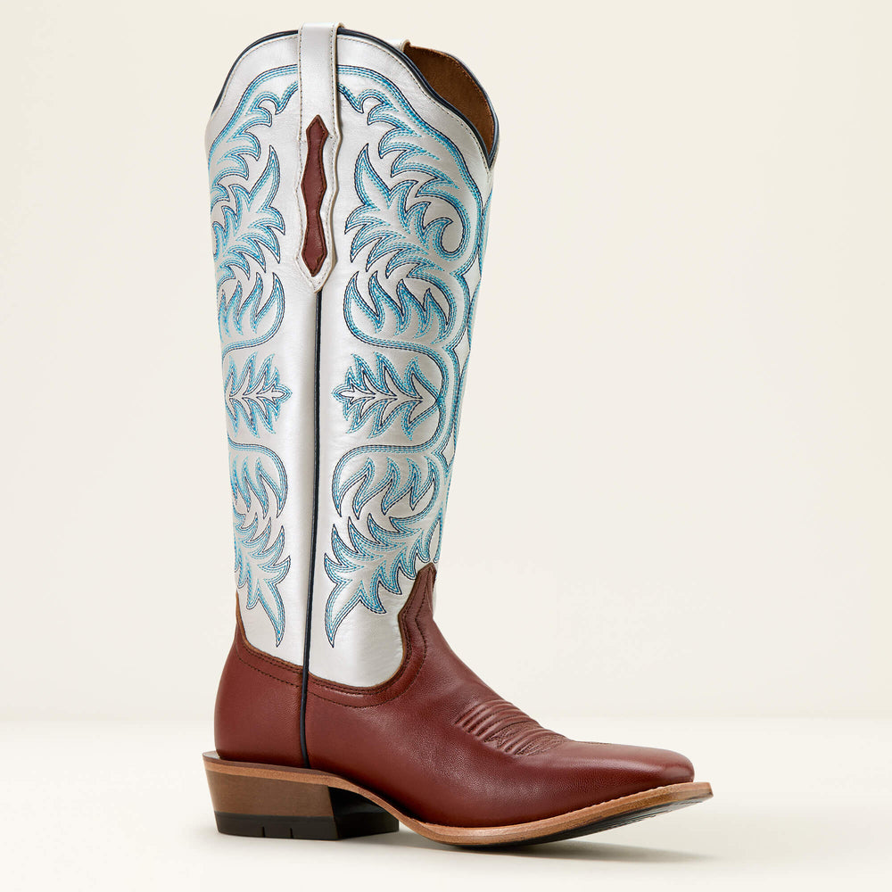 Futurity Blanche Western Boot Women - DARK COGNAC/PEARLY WHITE
