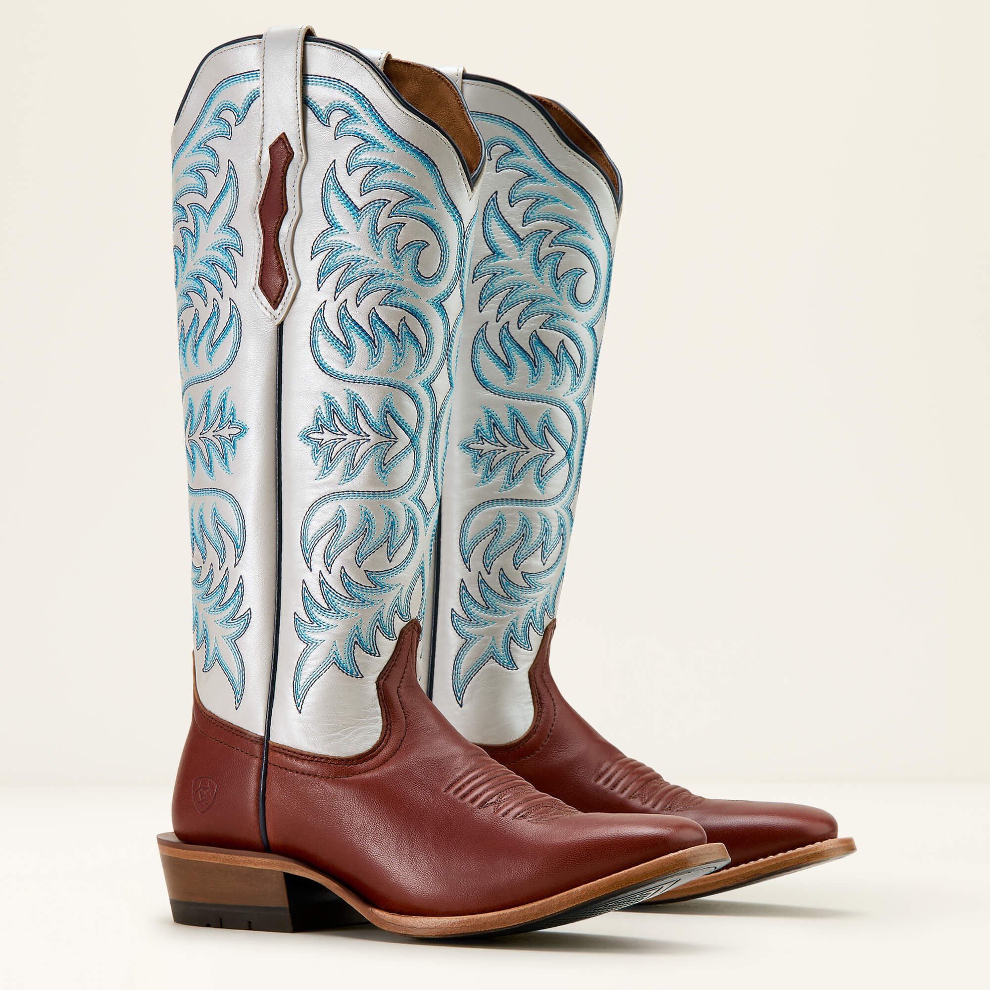 Futurity Blanche Western Boot Women - DARK COGNAC/PEARLY WHITE