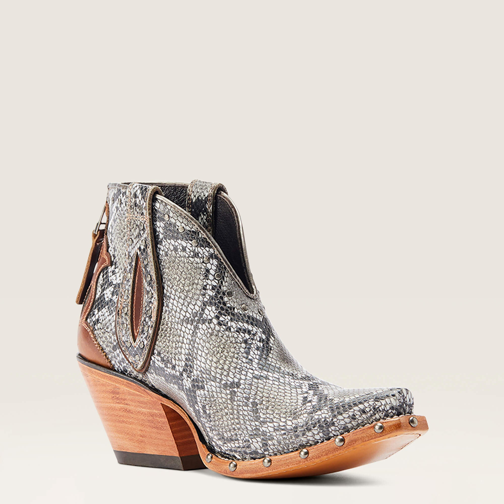Greeley Western Boot Women - NATURAL SNAKE
