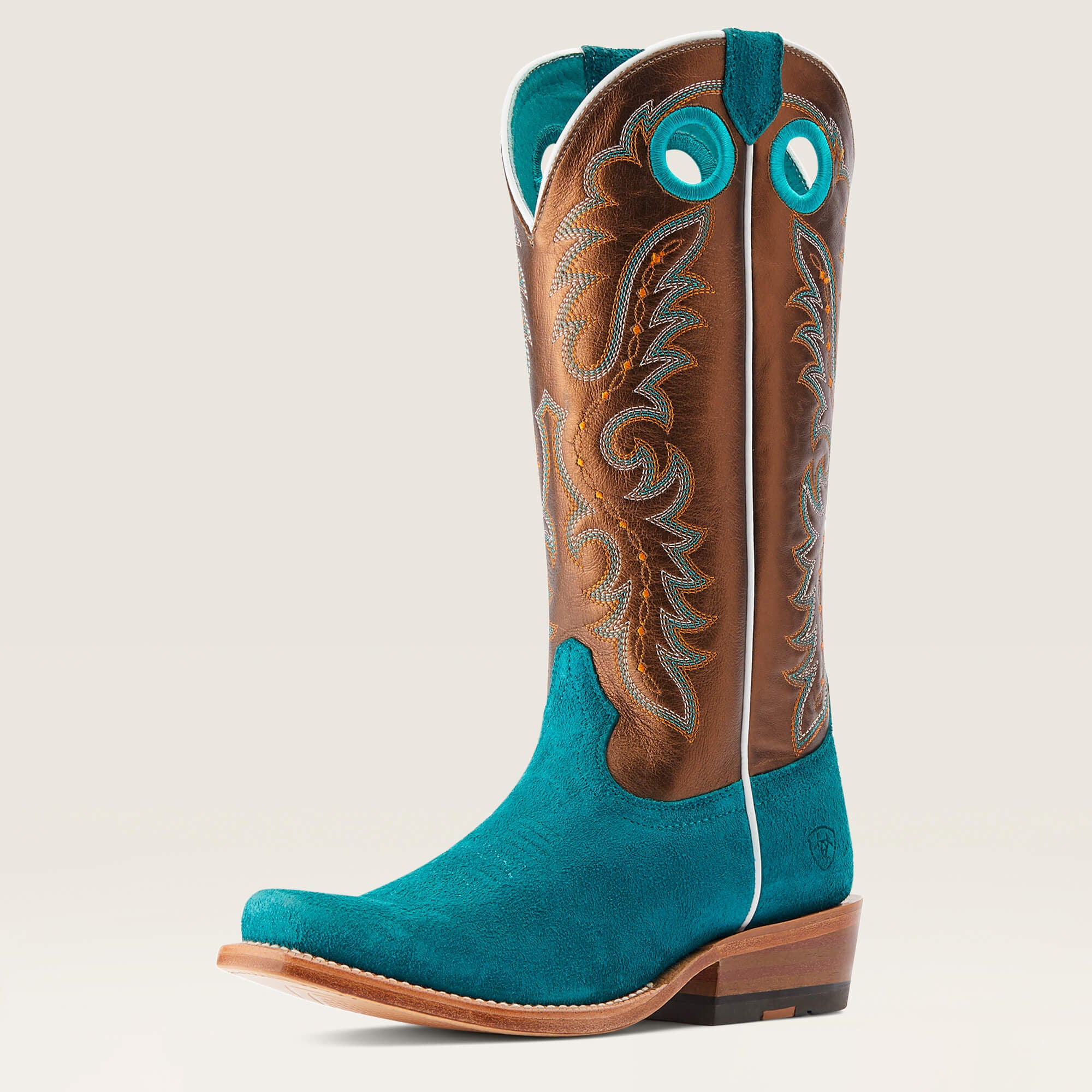 Futurity Boon Western Boot Women - ANCIENT TURQ ROUGHOUT
