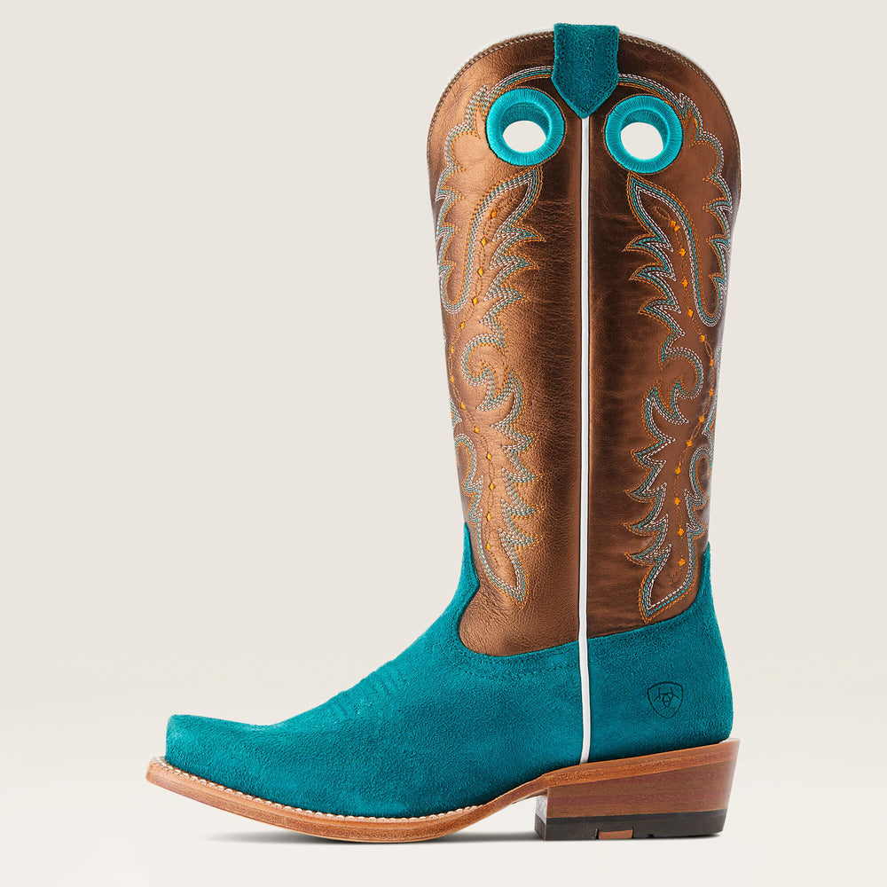 Futurity Boon Western Boot Women - ANCIENT TURQ ROUGHOUT