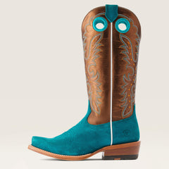 Futurity Boon Western Boot Women - ANCIENT TURQ ROUGHOUT