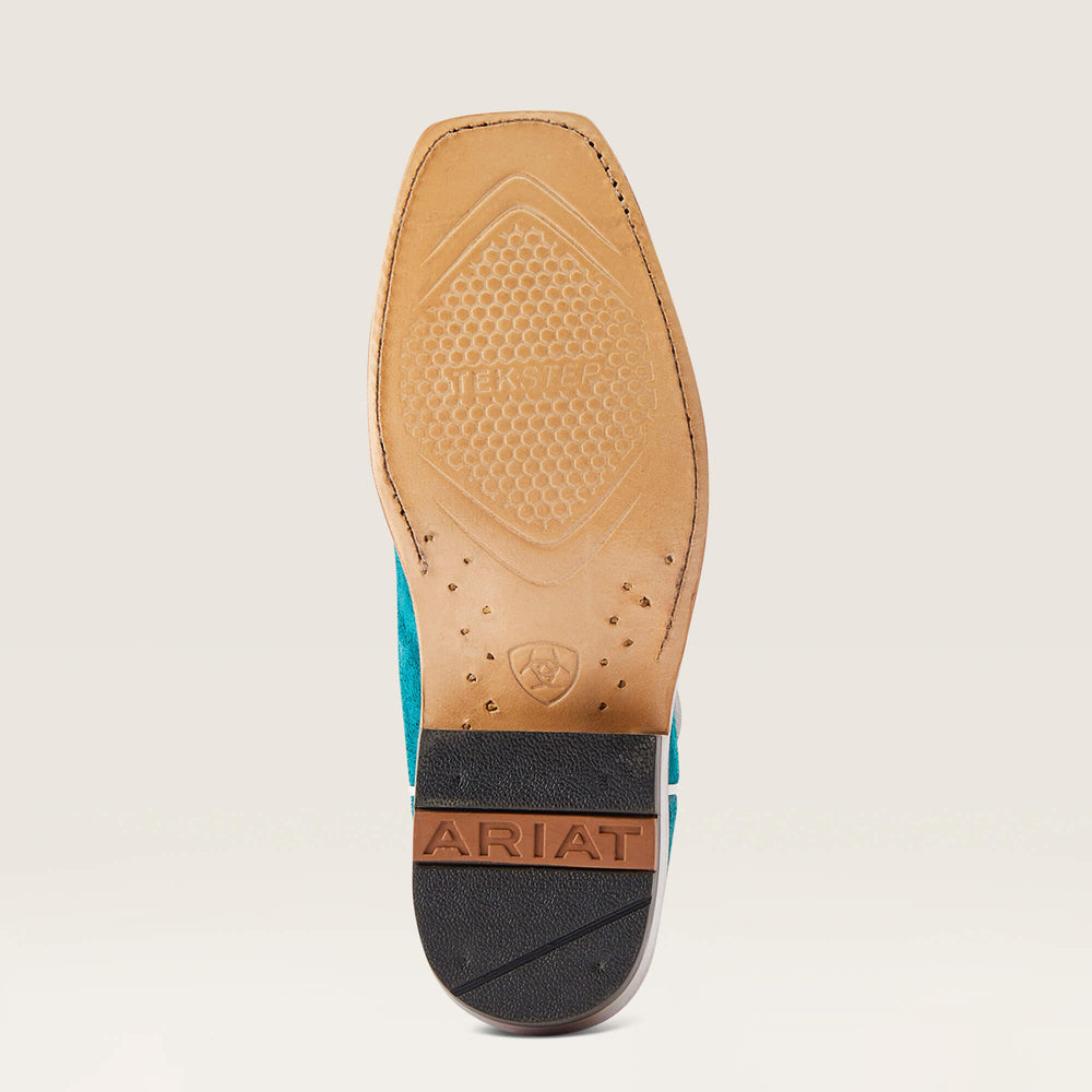 Futurity Boon Western Boot Women - ANCIENT TURQ ROUGHOUT