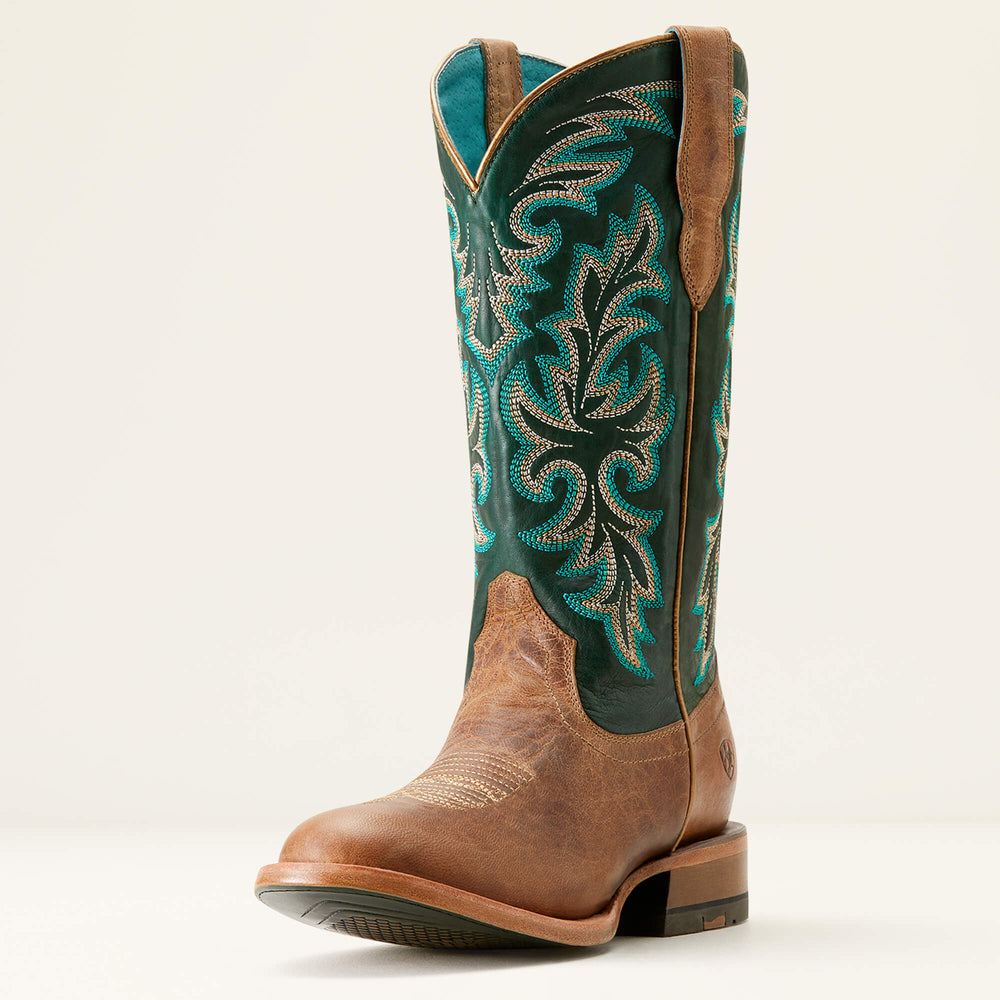 Futurity Desperado Western Boot Women - GOLD COAST/LUSH FOREST