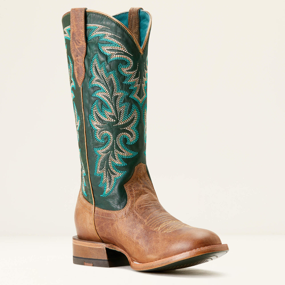 Futurity Desperado Western Boot Women - GOLD COAST/LUSH FOREST