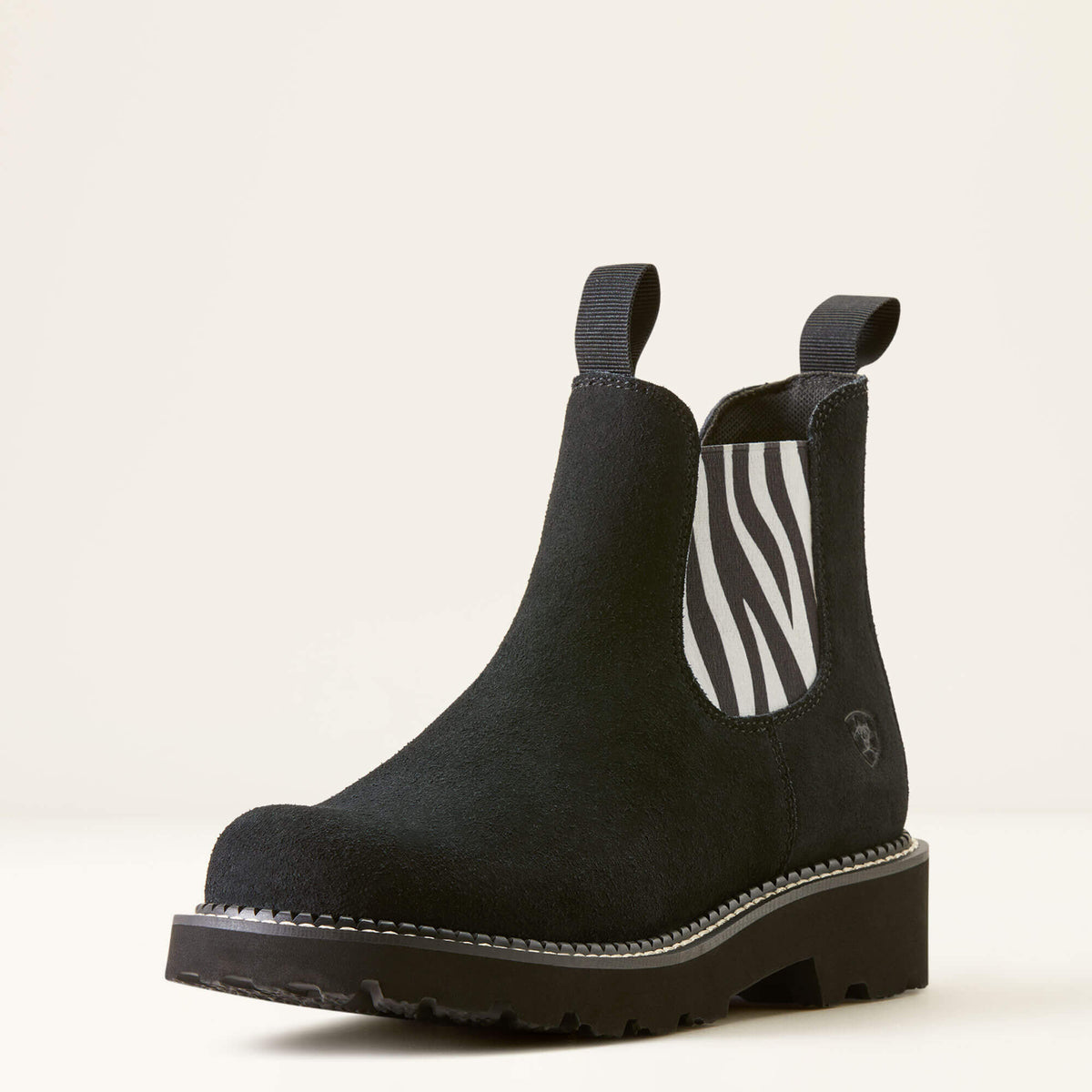 Fatbaby Chelsea Western Boot Women - BEDUINO BLACK/ZEBRA PRINT