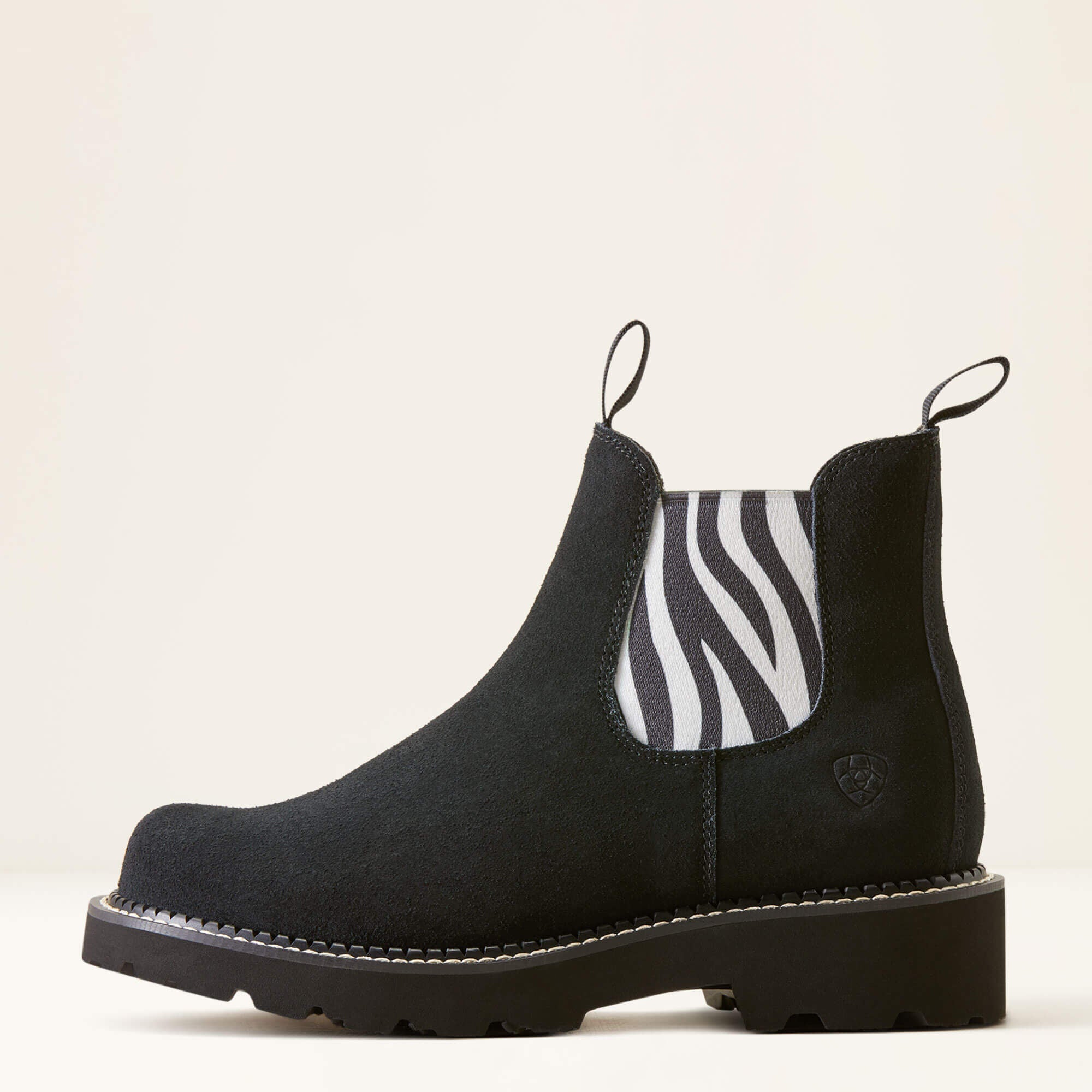 Fatbaby Chelsea Western Boot Women - BEDUINO BLACK/ZEBRA PRINT