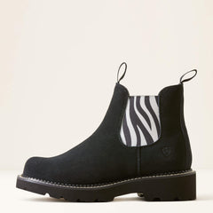 Fatbaby Chelsea Western Boot Women - BEDUINO BLACK/ZEBRA PRINT