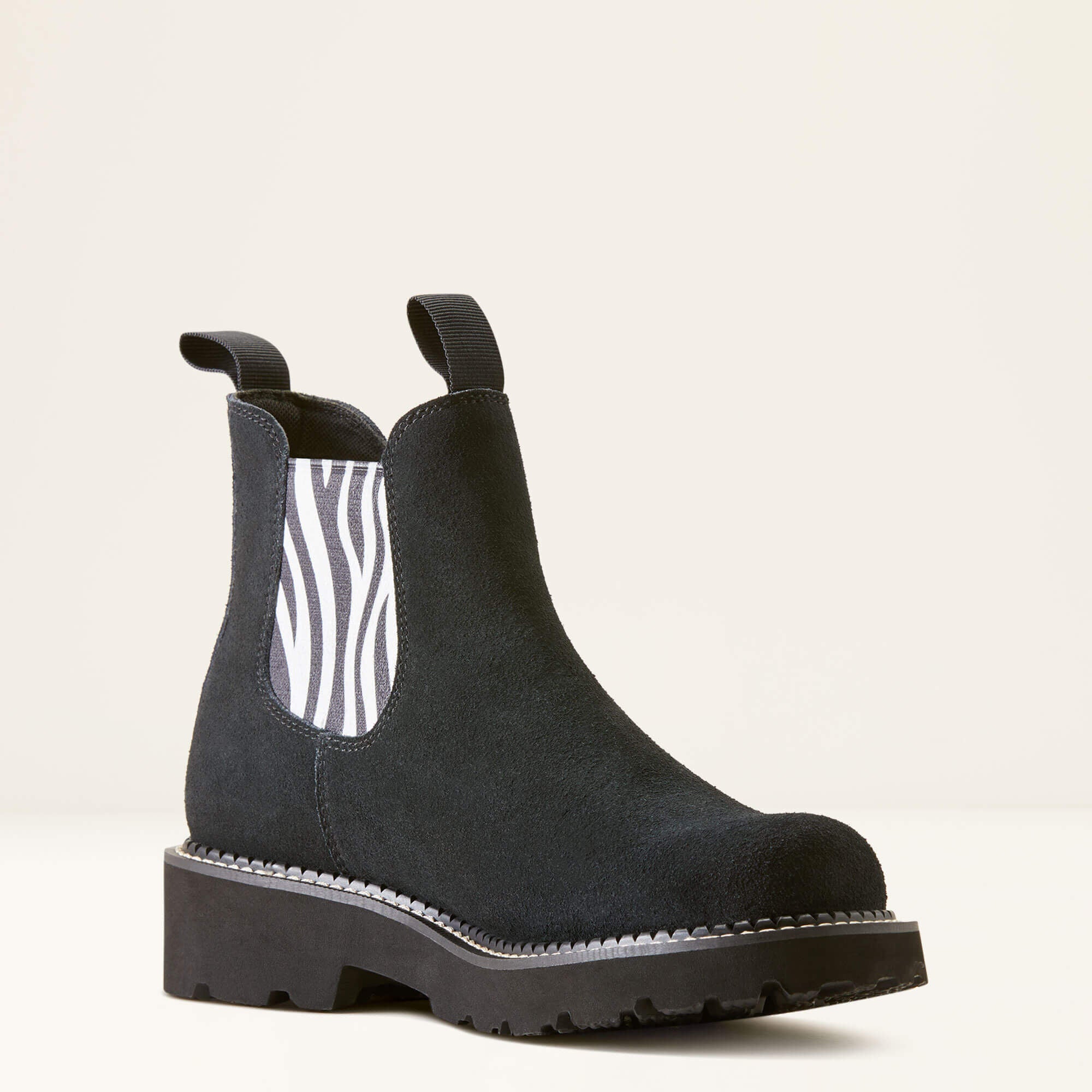 Fatbaby Chelsea Western Boot Women - BEDUINO BLACK/ZEBRA PRINT