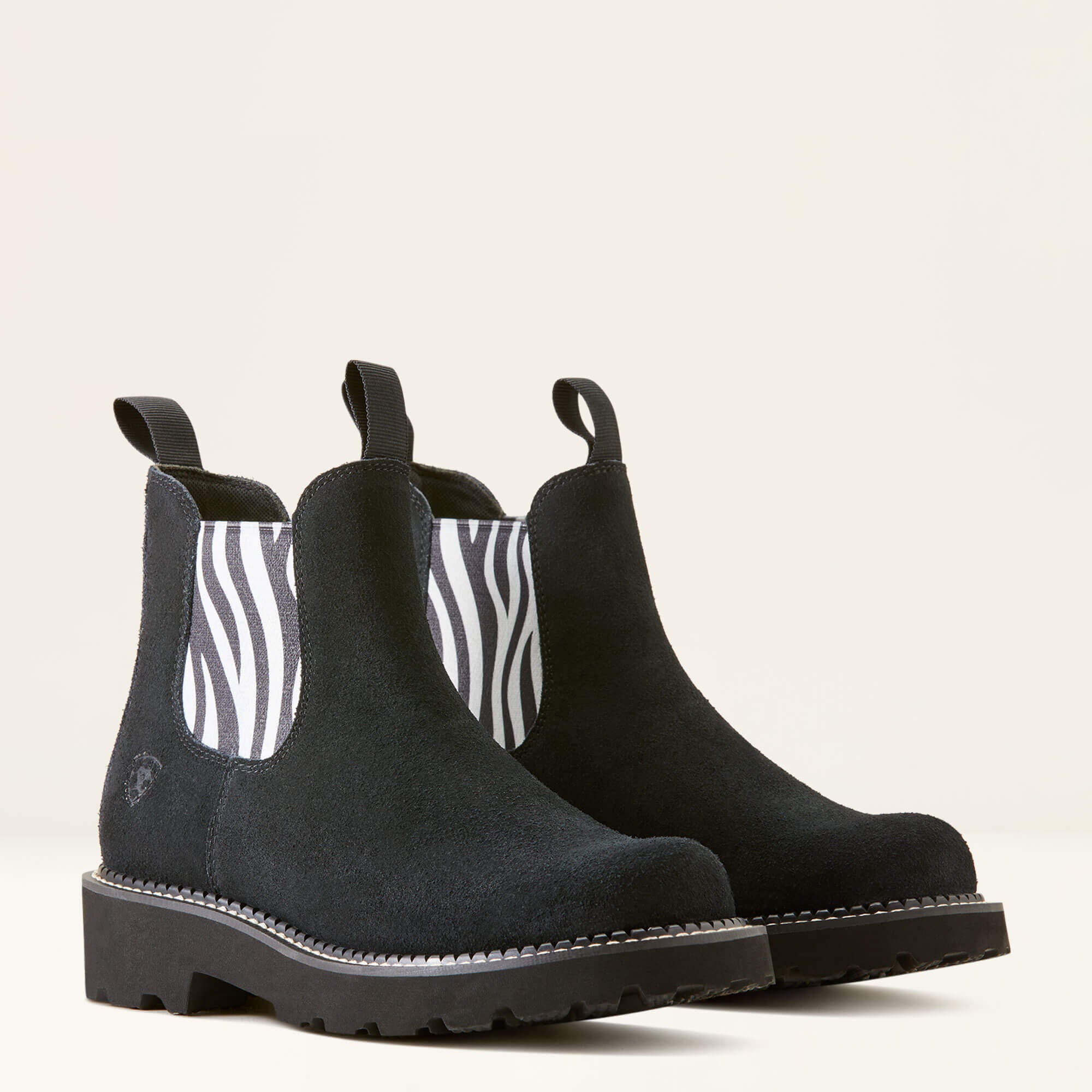 Fatbaby Chelsea Western Boot Women - BEDUINO BLACK/ZEBRA PRINT