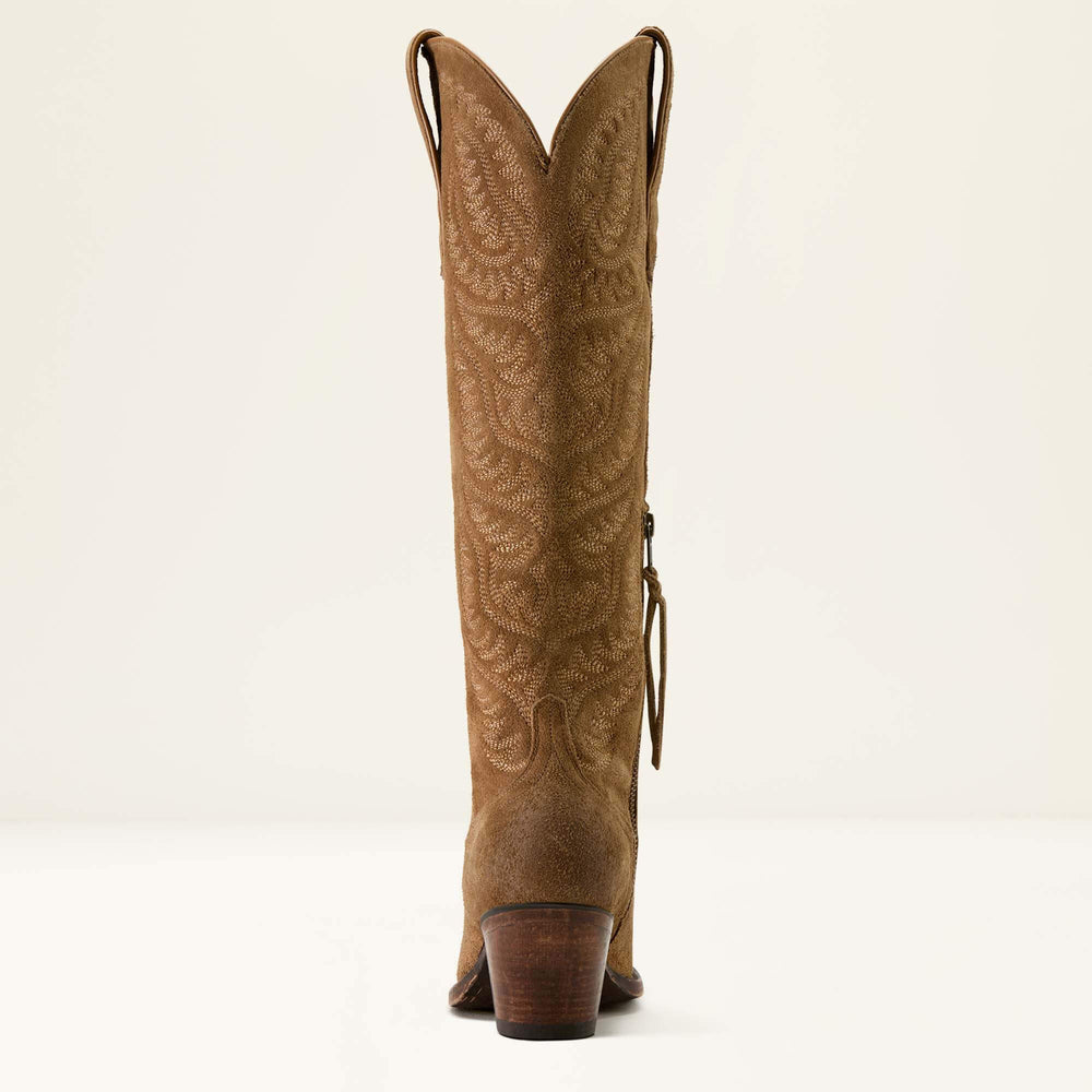 Laramie X Toe Western Boot Women - DISTRESSED DIJON SUEDE