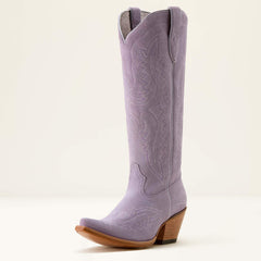 Casanova X Toe Western Boot Women - MISTY LAVENDER SUEDE