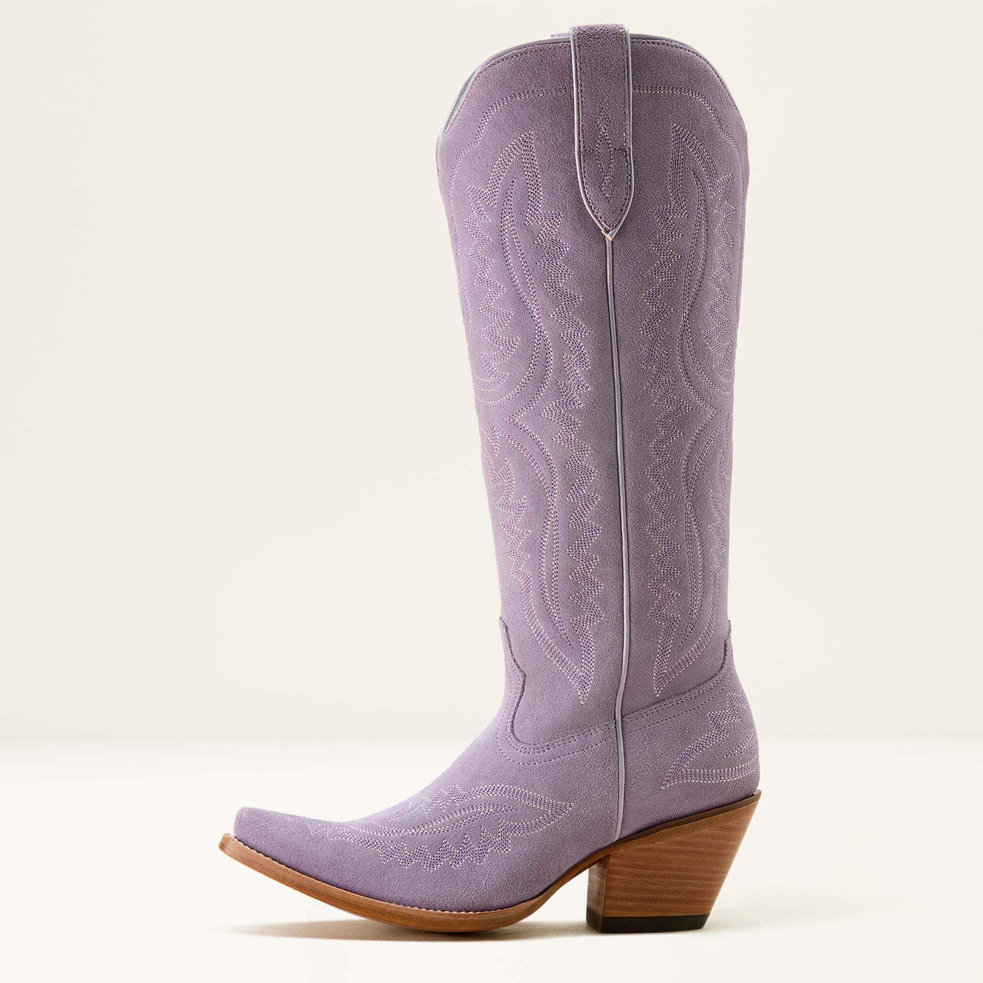 Casanova X Toe Western Boot Women - MISTY LAVENDER SUEDE