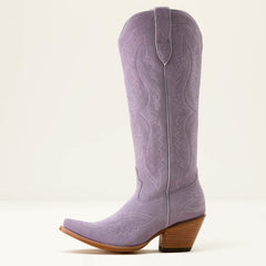 Casanova X Toe Western Boot Women - MISTY LAVENDER SUEDE