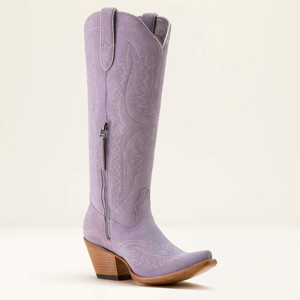 Casanova X Toe Western Boot Women - MISTY LAVENDER SUEDE