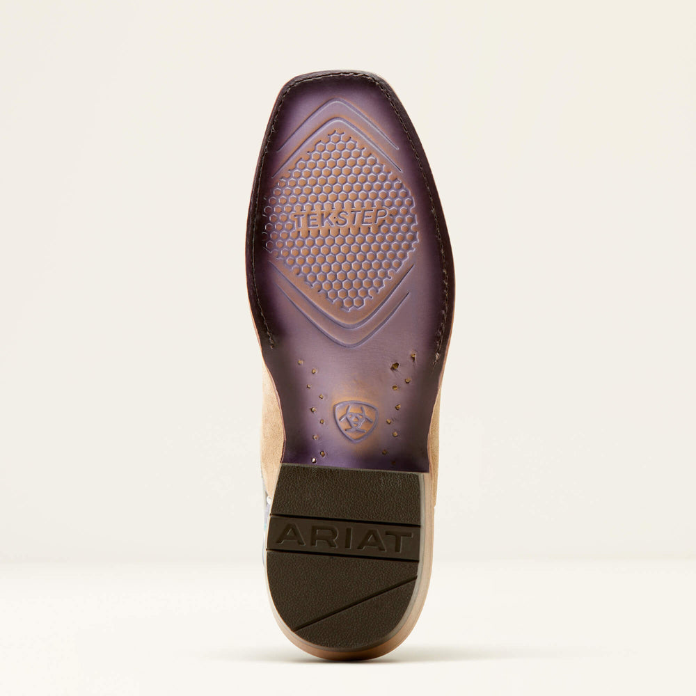 Futurity Fort Worth Narrow Cutter Toe Western Boot Women - TRULY TAUPE/LAVENDER FIELDS