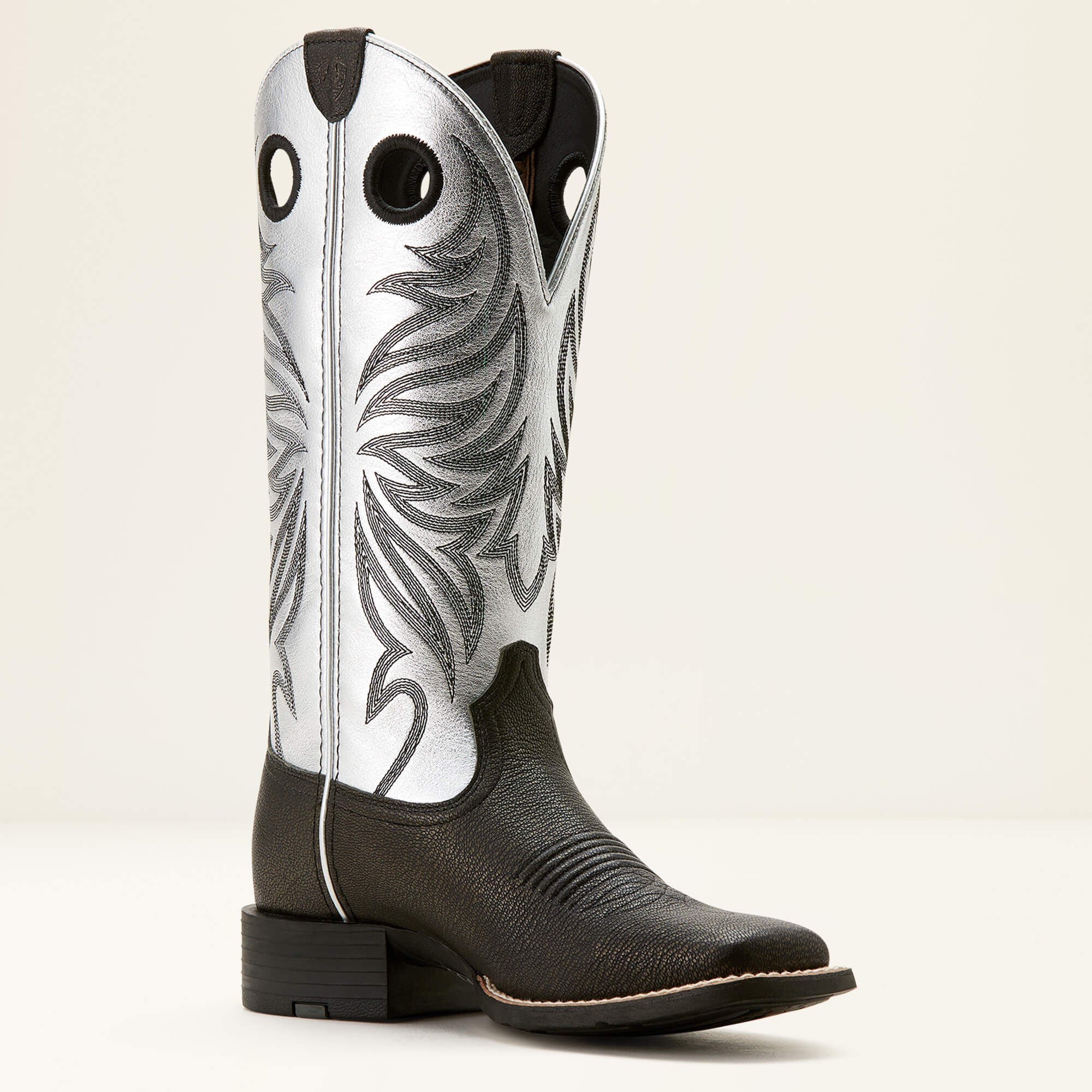 Round Up Ryder Western Boot Women - DARK CARBON/ANTIQUE SILVER