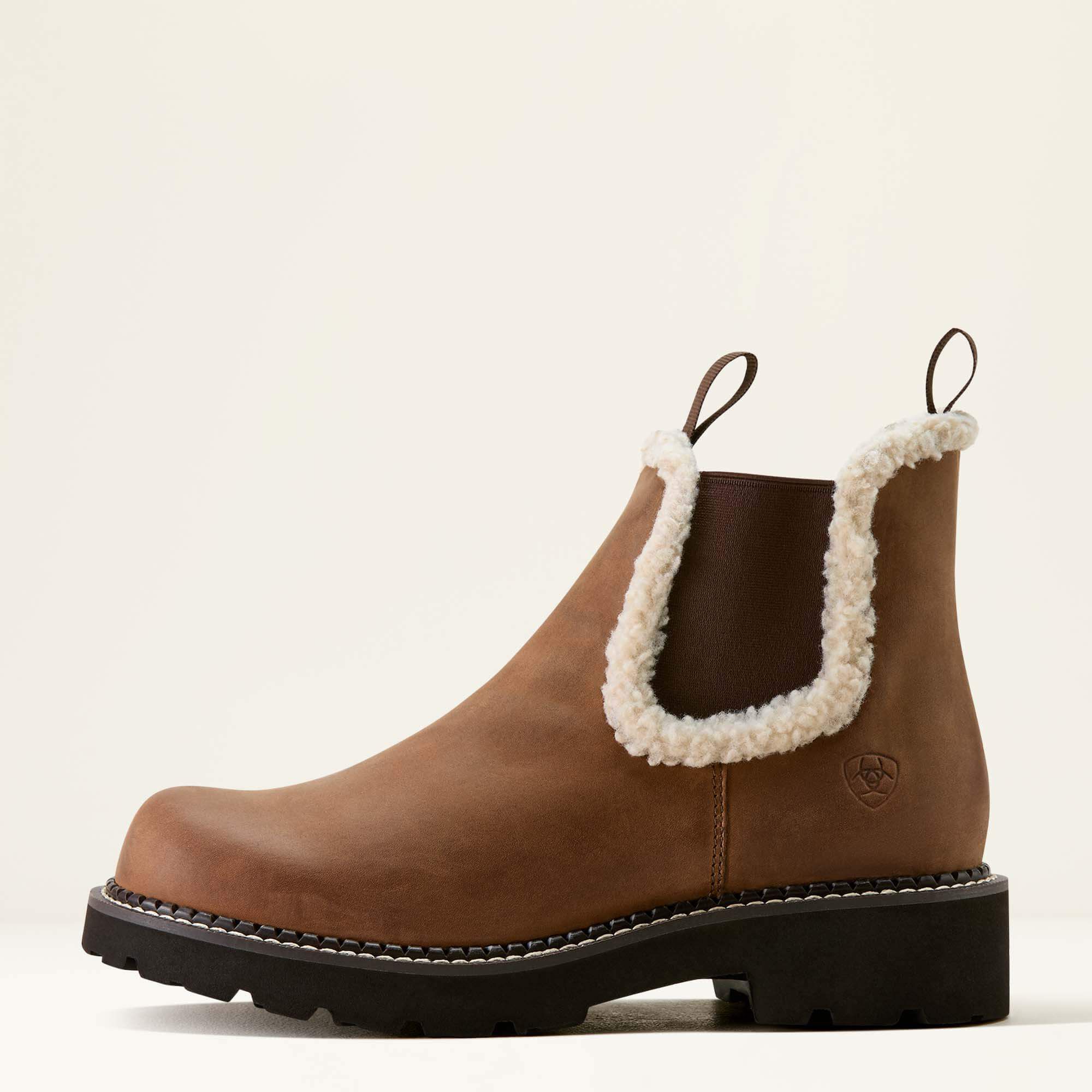 Fatbaby Chelsea Cozy Western Boot Women - DISTRESSED BROWN/CREAM