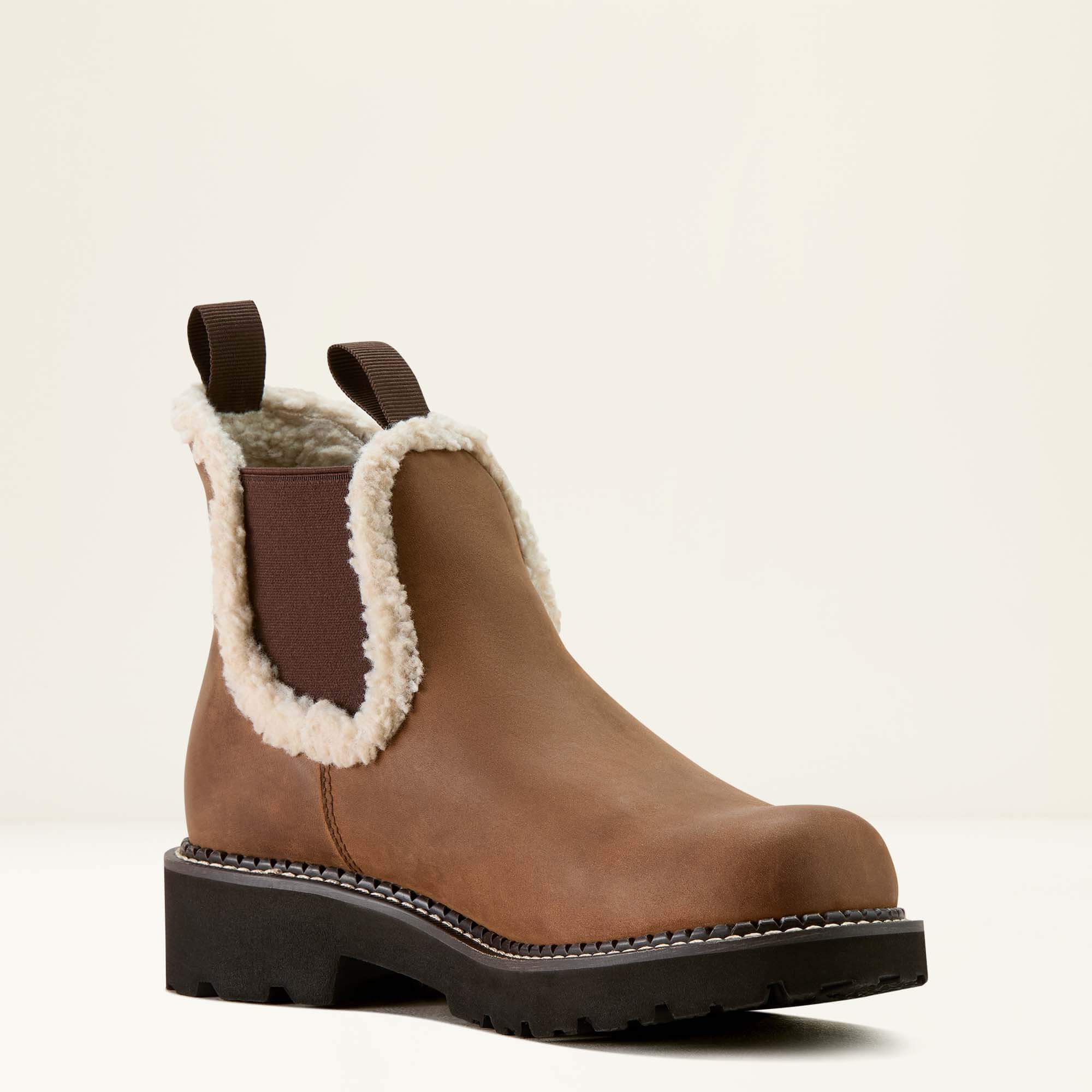 Fatbaby Chelsea Cozy Western Boot Women - DISTRESSED BROWN/CREAM