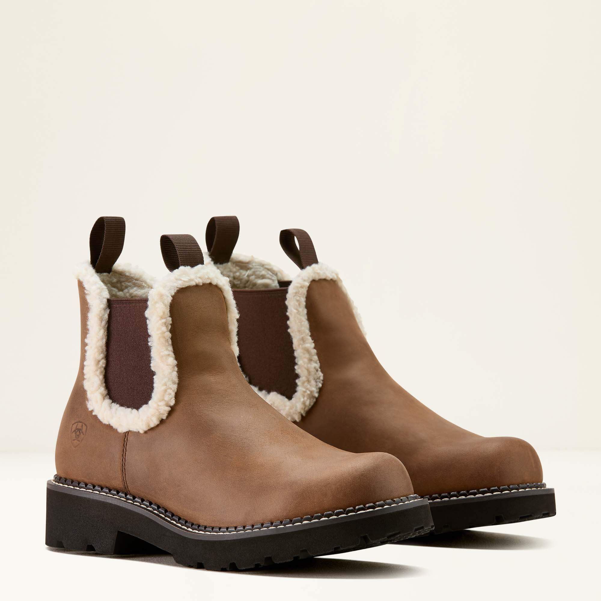 Fatbaby Chelsea Cozy Western Boot Women - DISTRESSED BROWN/CREAM